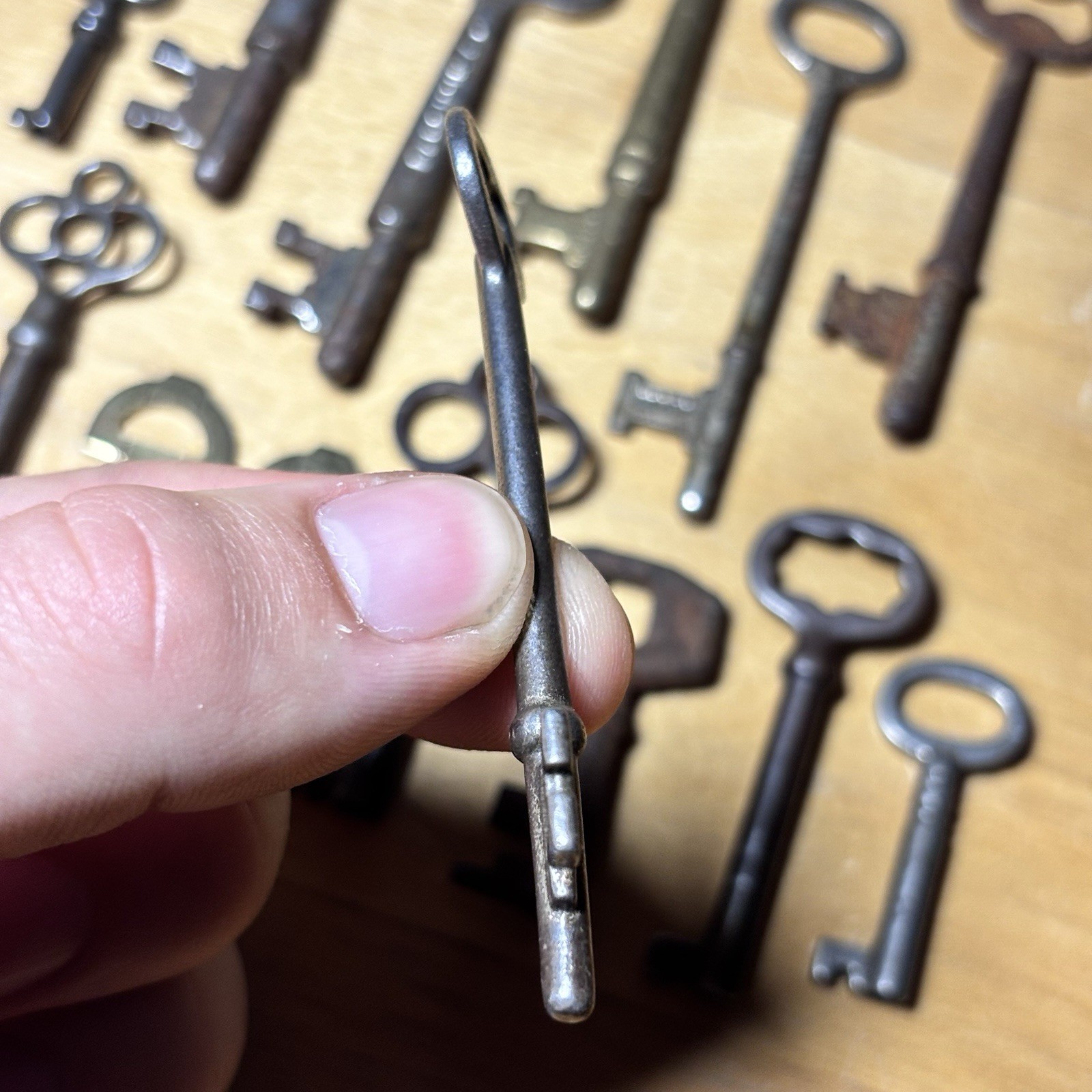 Lot of 14 Vintage Antique Skeleton Keys Yale Master Key Metal Variety