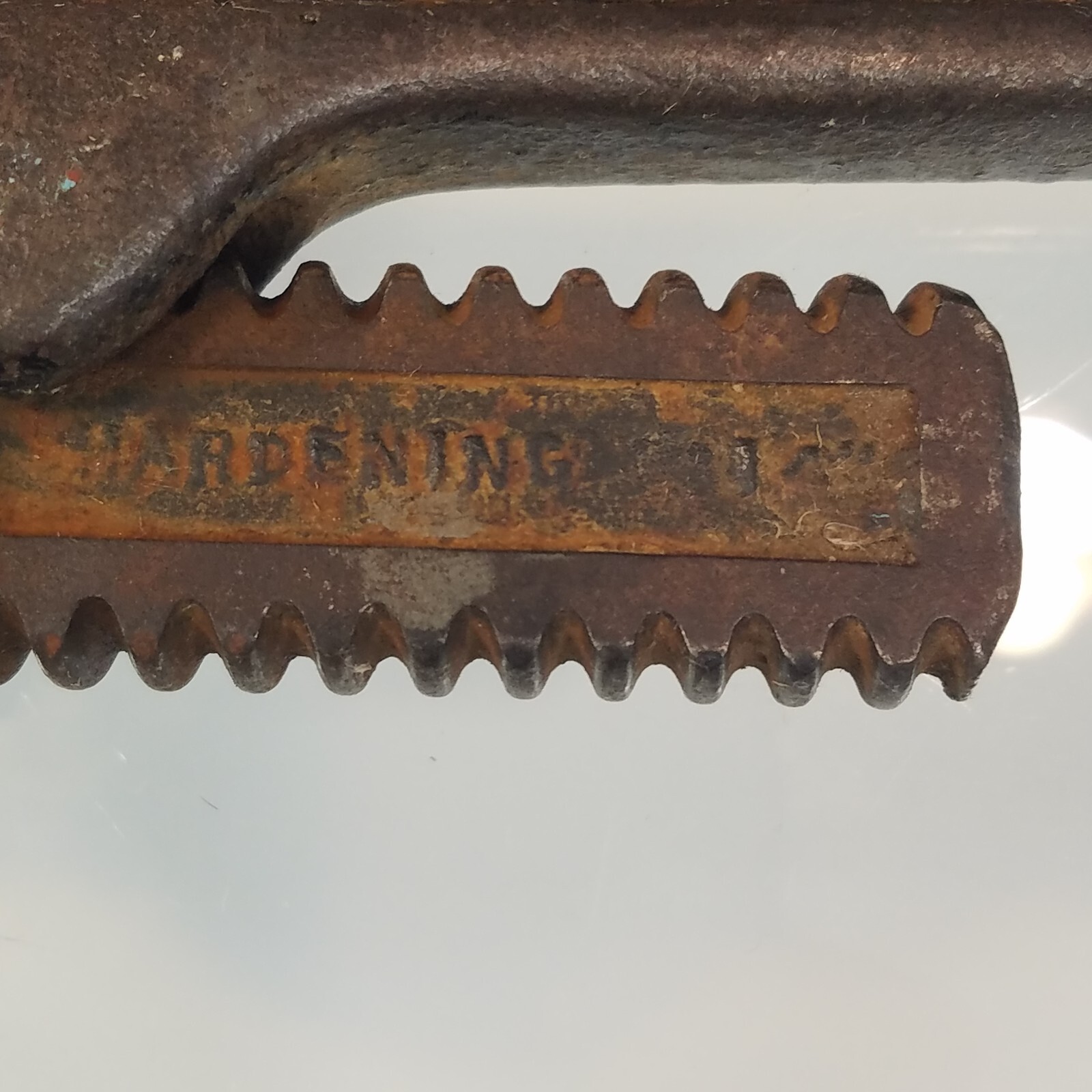 Vintage Ridged Pipe Wrench Heavy Duty The Ridge Tool Co Elyria Oh USA 14″