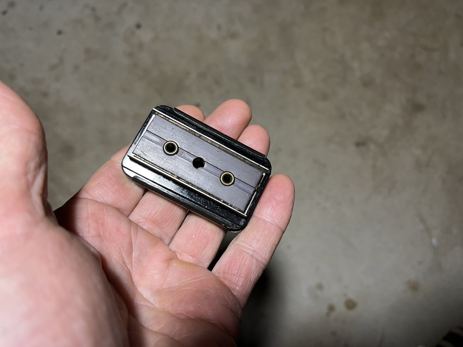 vtg Jiffy Magnetic Secret Key Metal Container Pennsauken NJ USA very nice