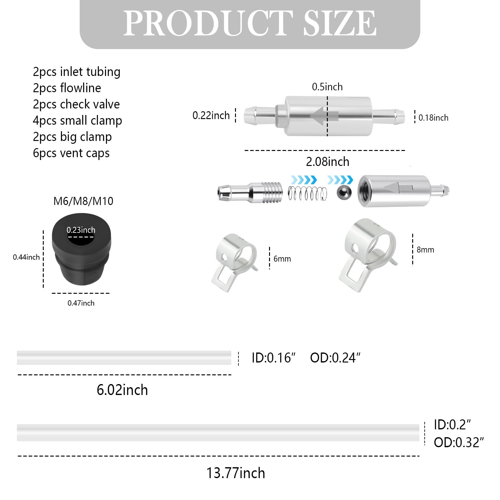 OFBAND 2Set Brake Bleeder Kit Brake Fluid Bleeder Kit Includes 4PCS Brake