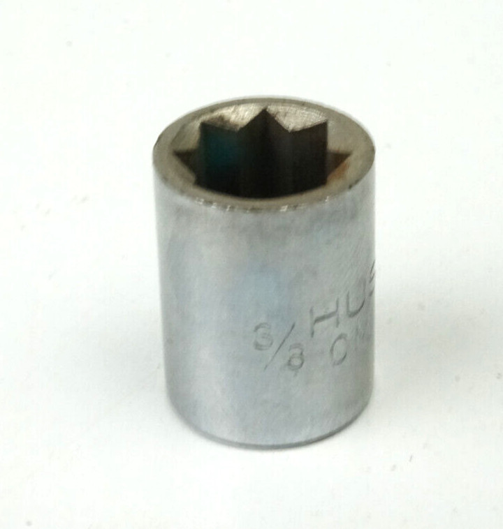 Husky 3/8″ 8 Point Double Square Chrome Socket 1/4″ Drive CM812 USA Vintage