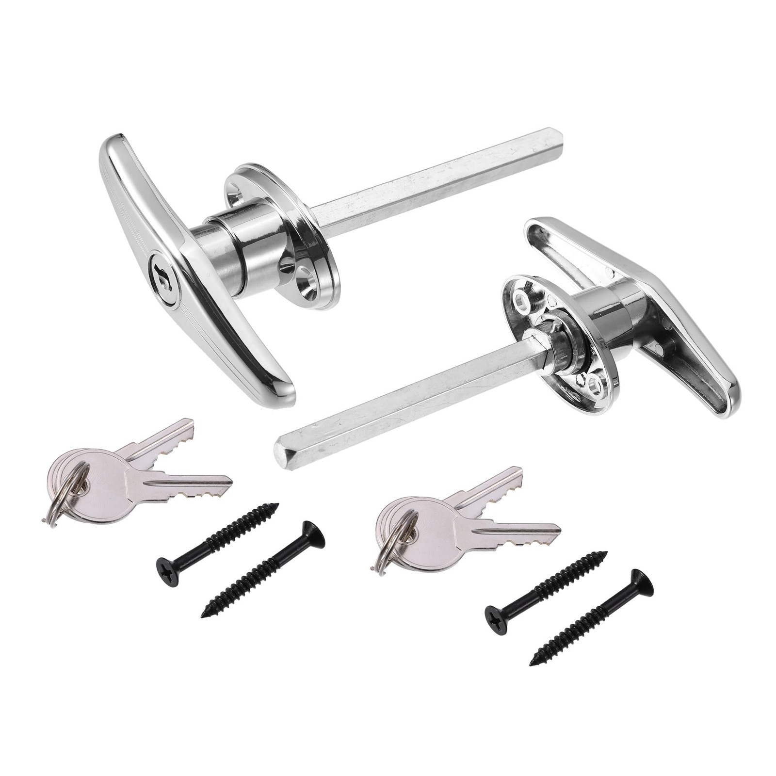 Hihaha Universal Garage Shed Door Keyed THandle Lock Kit Shed Door Lock T Han…