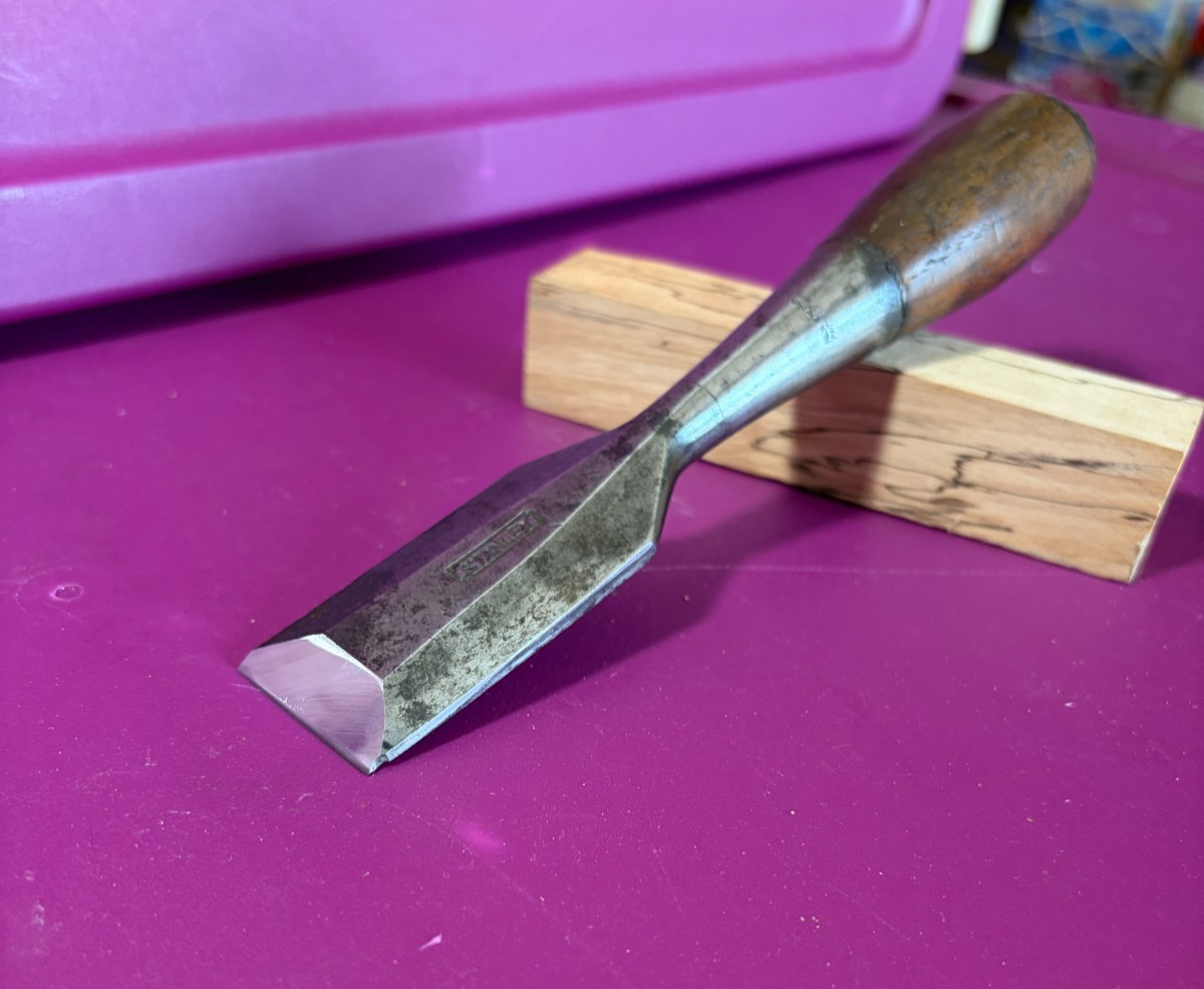 Vintage Stanley No 50 Everlasting 1-1/4″ Wide Butt Chisel-2 Pat. Dates-VGC!