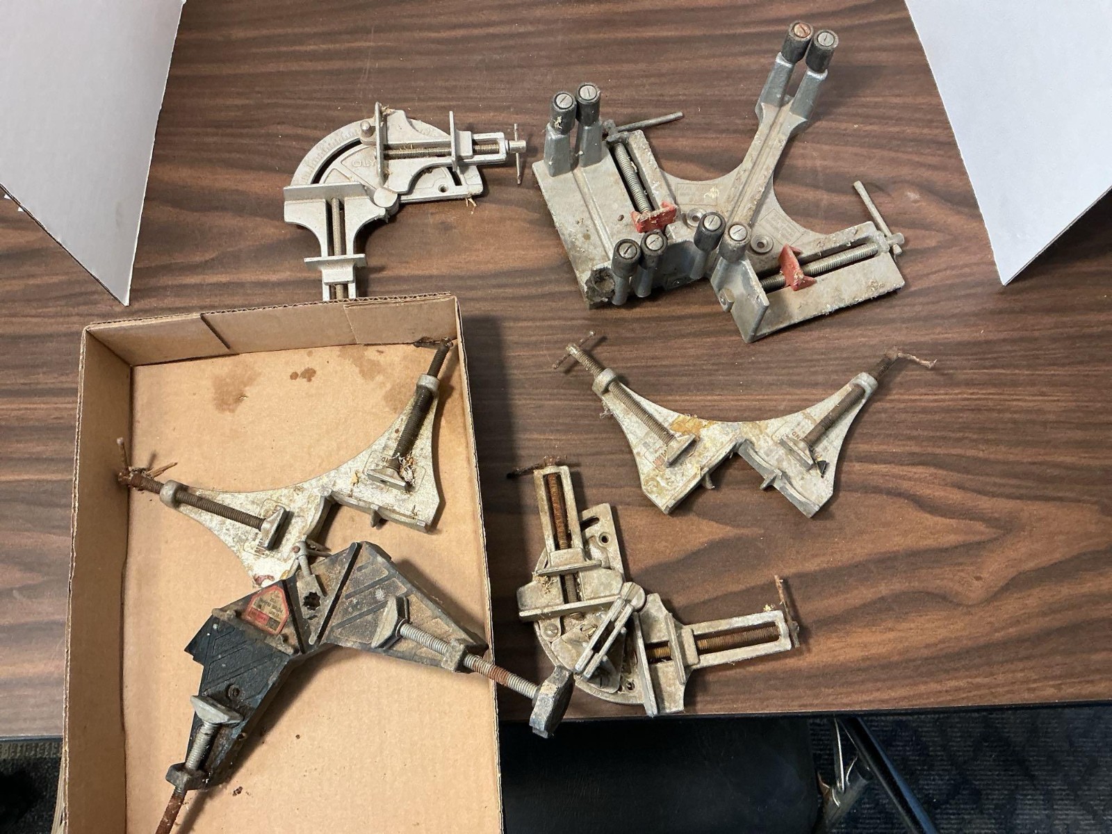 Lot of Vintage Corner Miter Saw Vise – 90 Degree Angles