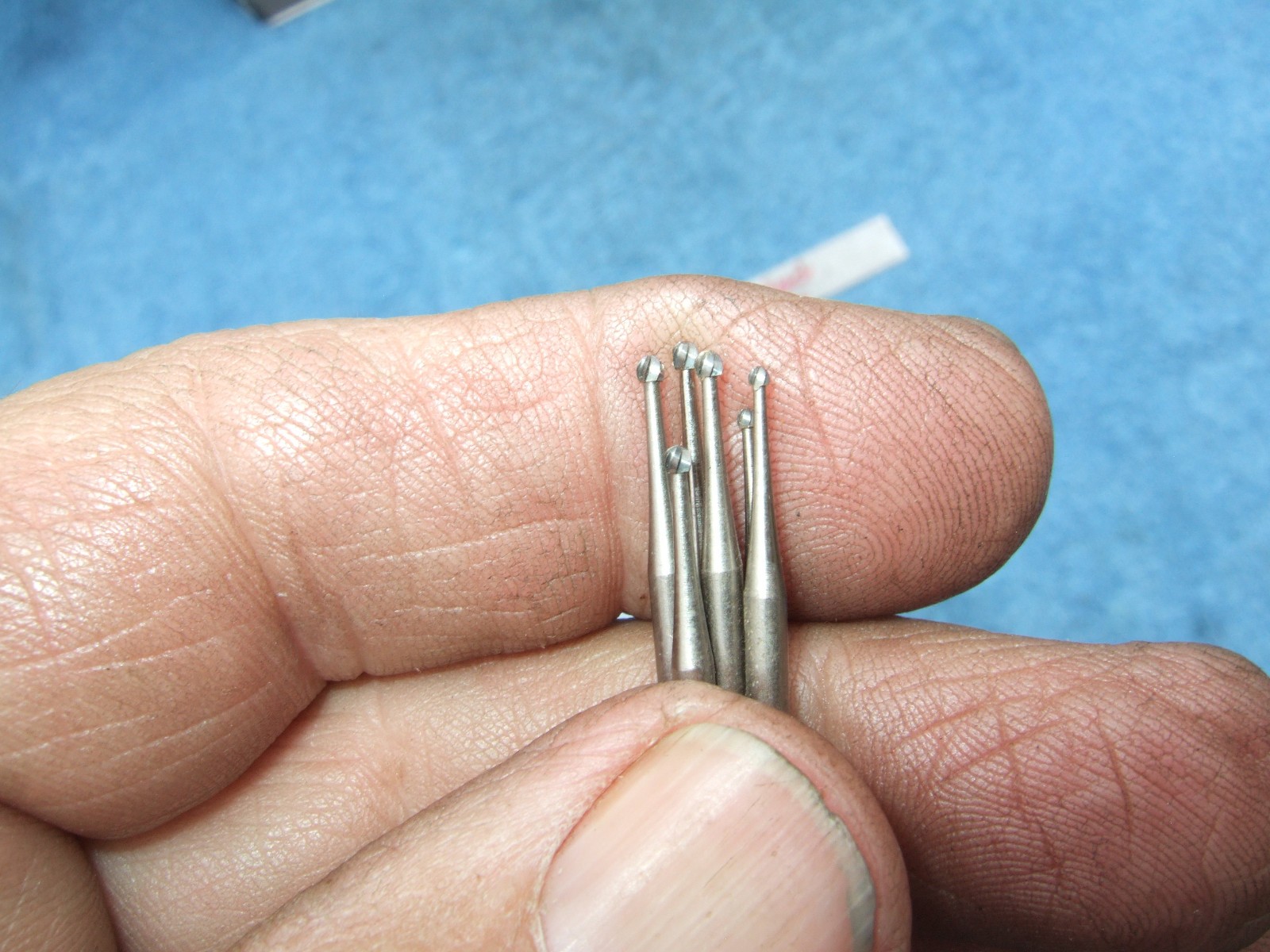 CARBIDE DENTAL BURRS (12) 3/32 SHANK TOOLMAKER MACHINIST MOLDMAKER SHORTS TOO