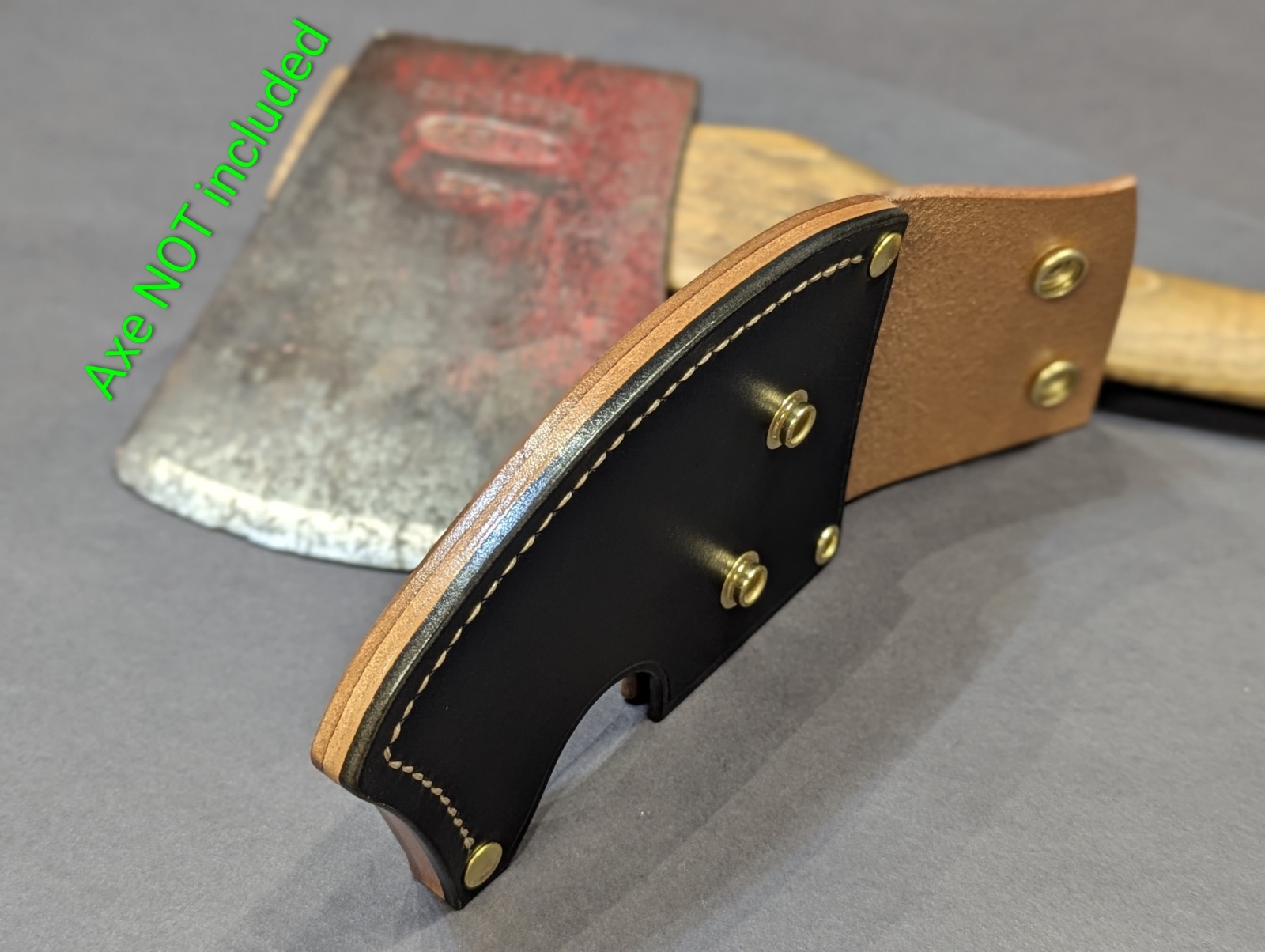Kelly Wax 002 Worlds Finest Tasmanian Ax Handmade Leather Axe Mask Only Read Des