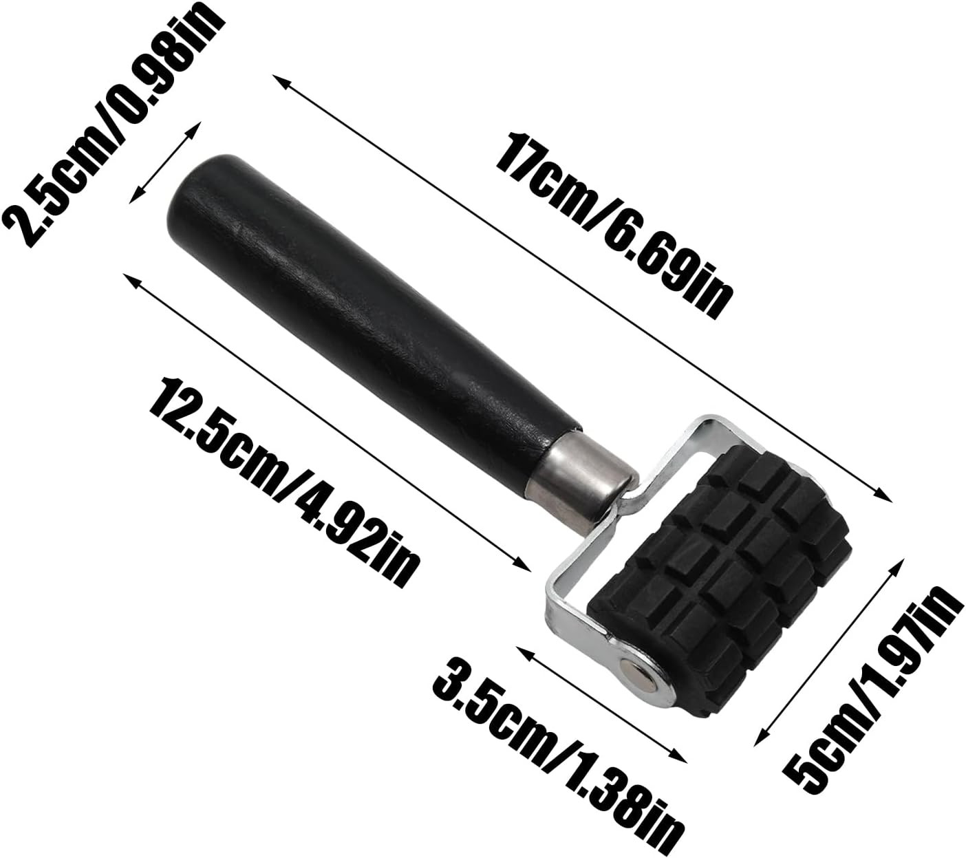 2 Pcs Black Car Sound Deadening Roller, Automotive Application Rolling Wheel Noi