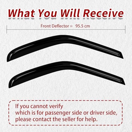 2PC Rain Guards for 94-01 Dodge 94-01 Dodge Ram 1500 2500 3500 w/2 Front Doors