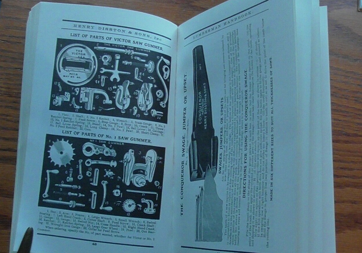 1907 DISSTON Lumberman Handbook (Reprint)