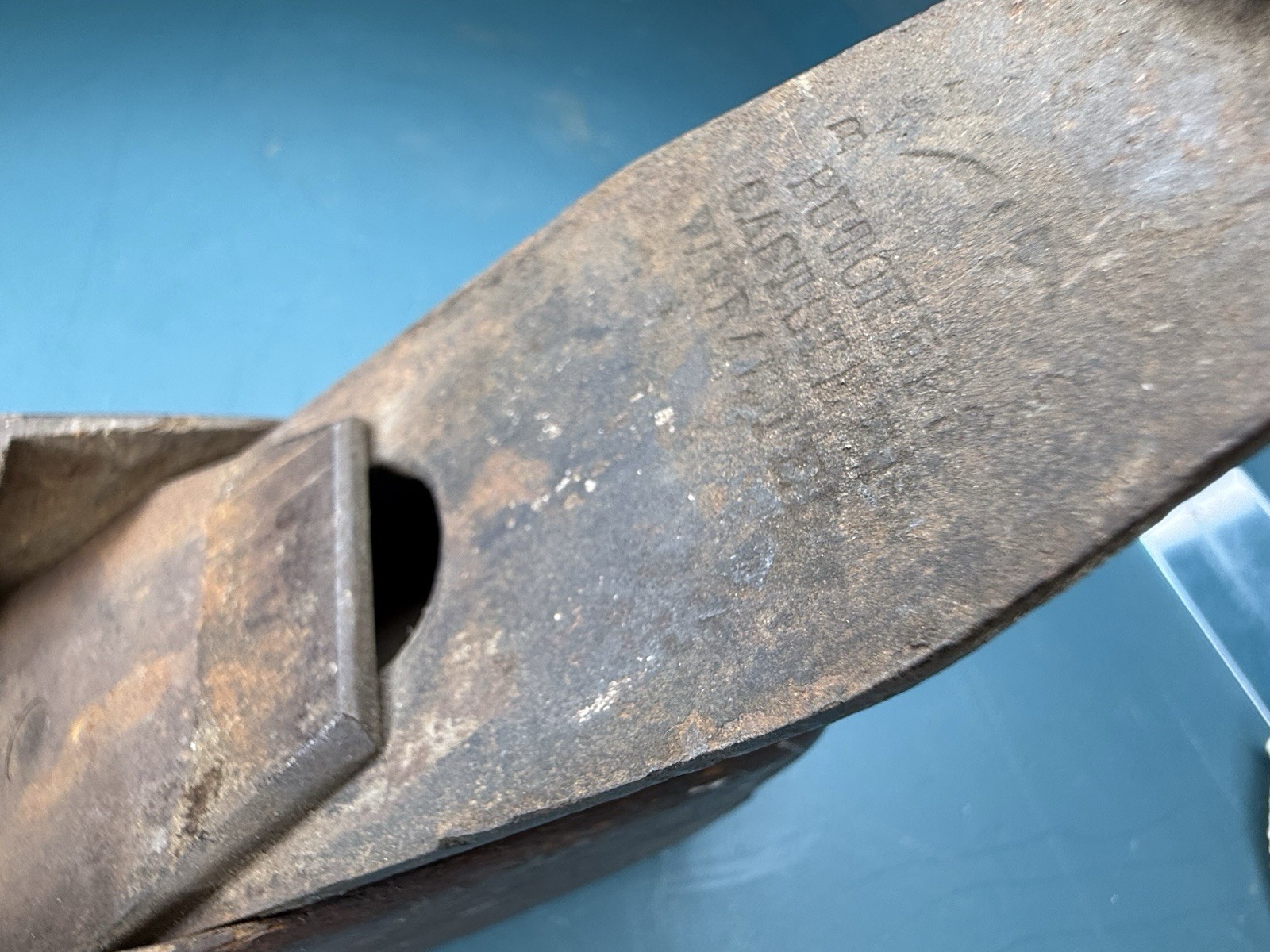 19th Cen. 1850-1880 Marten Dorscher Coffin Butcher Woodworking Plane New York