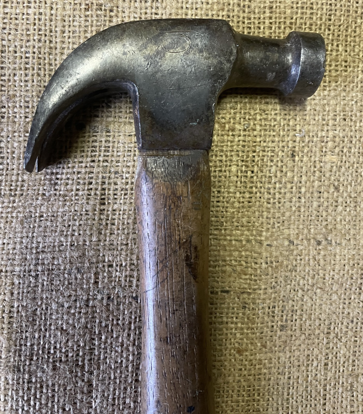 Vintage “V&B” Vaughan & Bushnell MFG Co. Claw Hammer W/Original Wood Handle