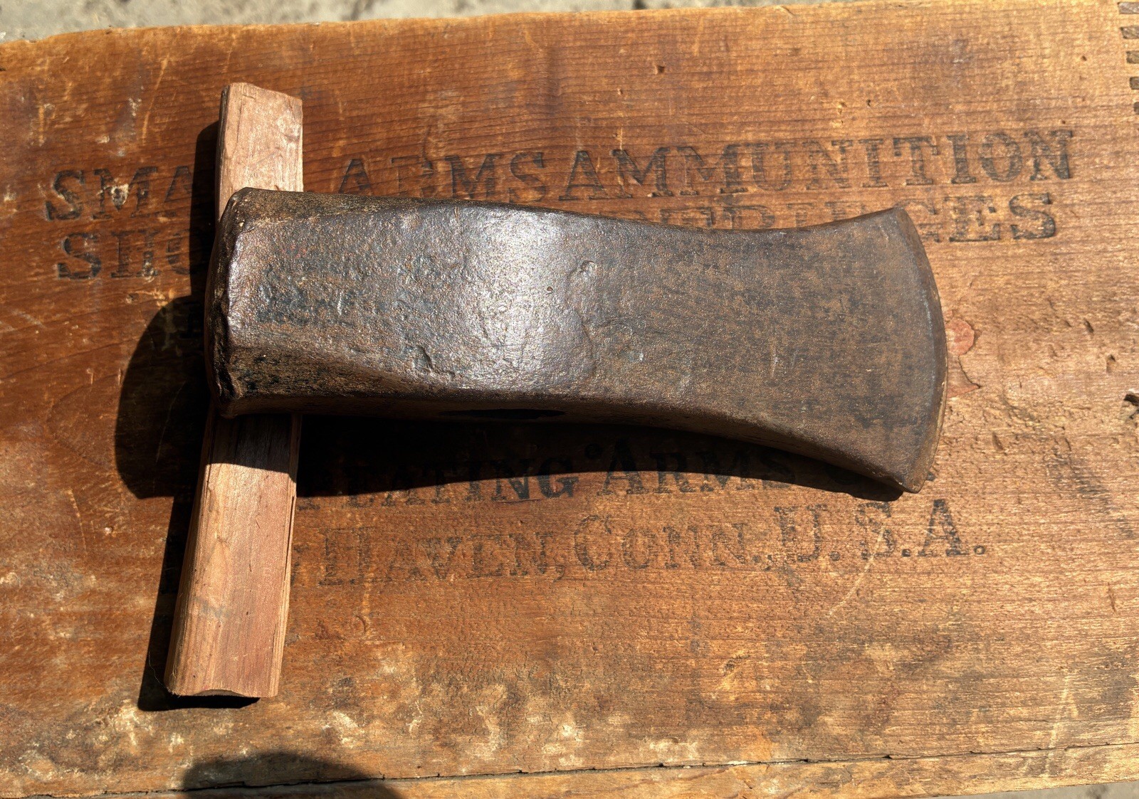 VTG EASCO USA 6 LB Splitting Maul Axe Head ONLY DROP FORGED HEAT TREATED