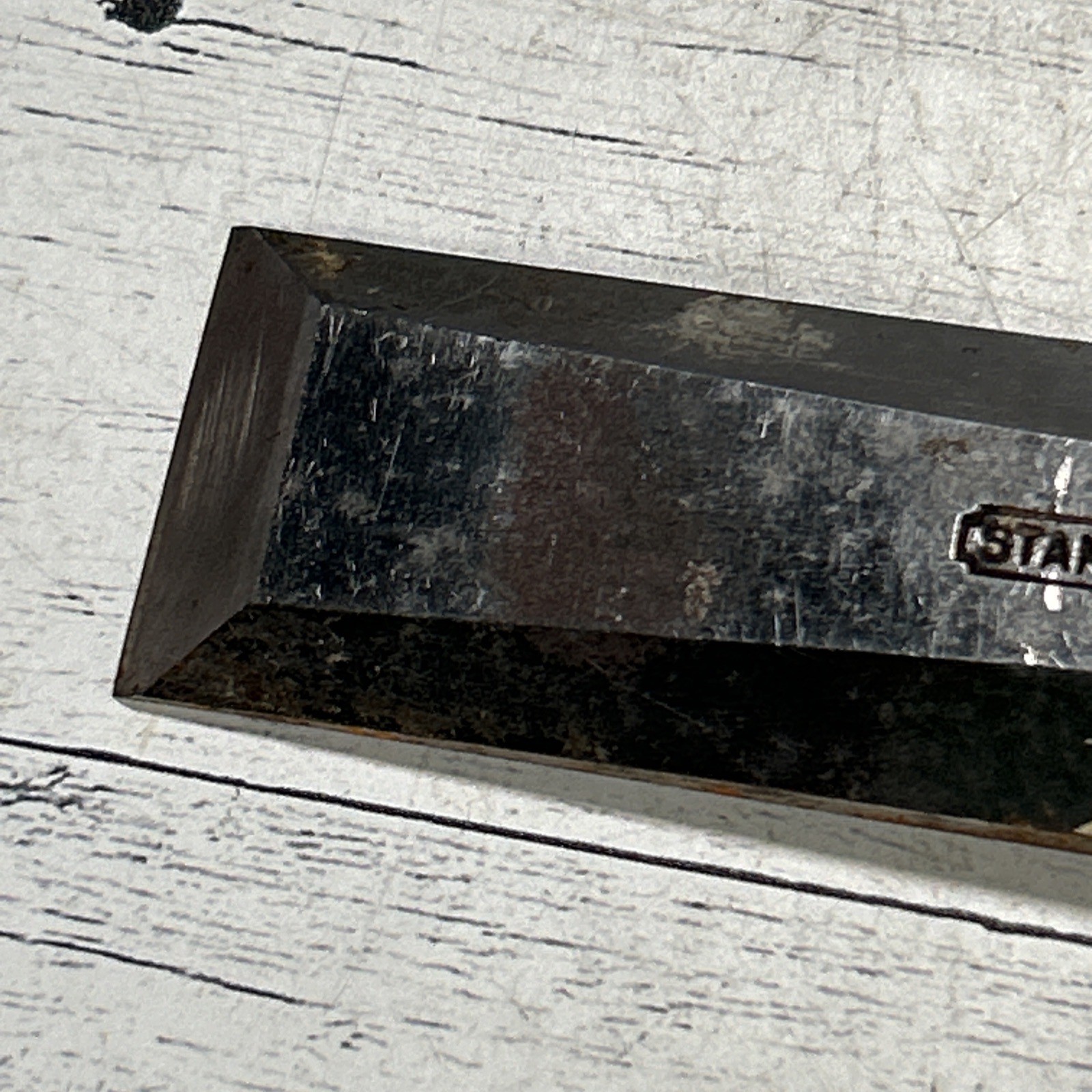 Vintage Stanley No 750 Bevel Edge Socket Chisel 1-1/4″ Wood Handle 1940s-1960s