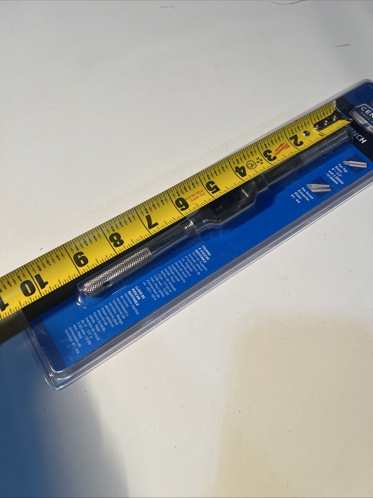 CENTURY Drill & Tool Adjustable Tap Wrench, 0-1/2″, 3-12 mm, New