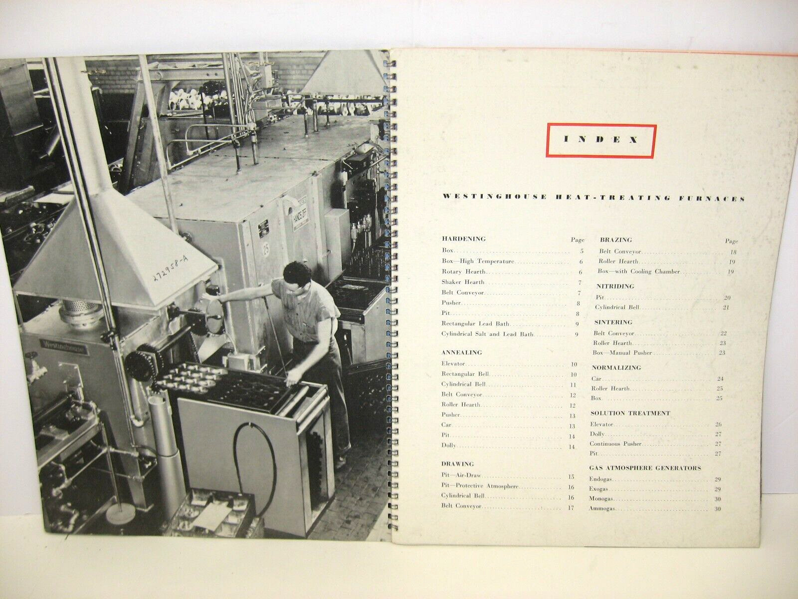 1940/50s Westinghouse Heat-Treating Atmosheres and Furnaces Technical Bulletins