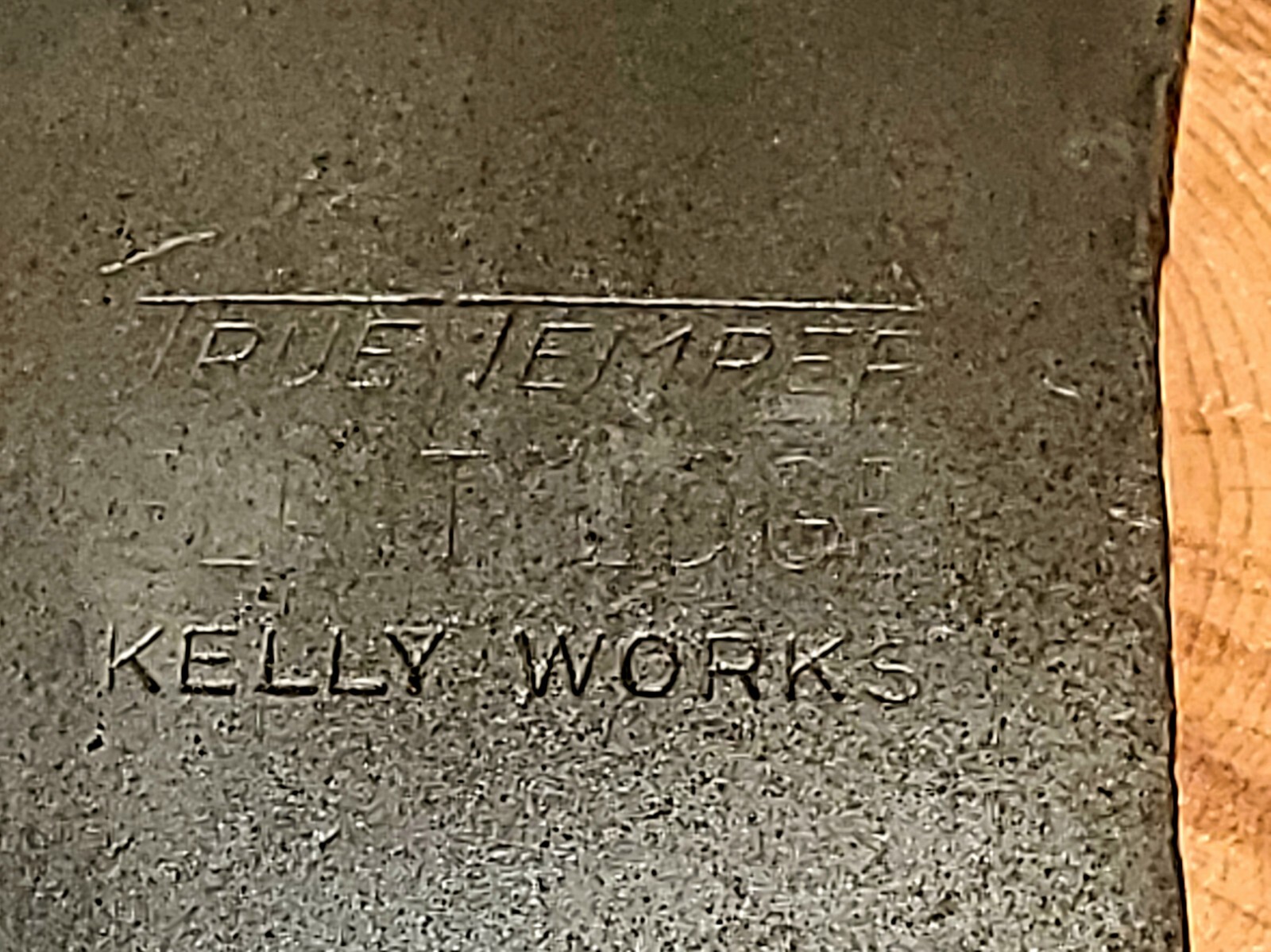 Vtg True Temper Flint Edge Kelly Works Double Bit Falling Axe – 10 7/8″