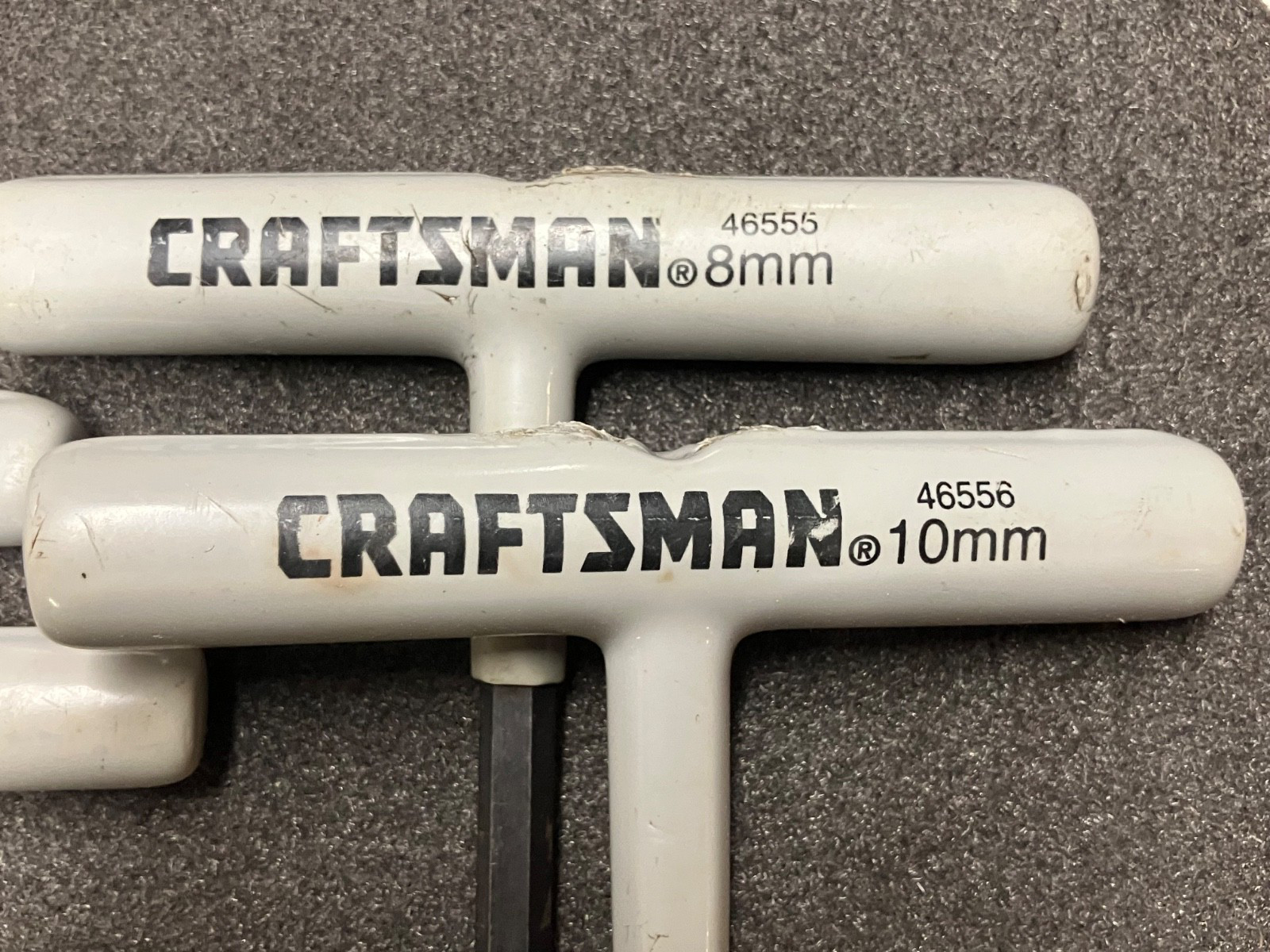 (7) PIECE VINTAGE CRAFTSMAN METRIC T-HANDLE HEX WRENCHES -(f)