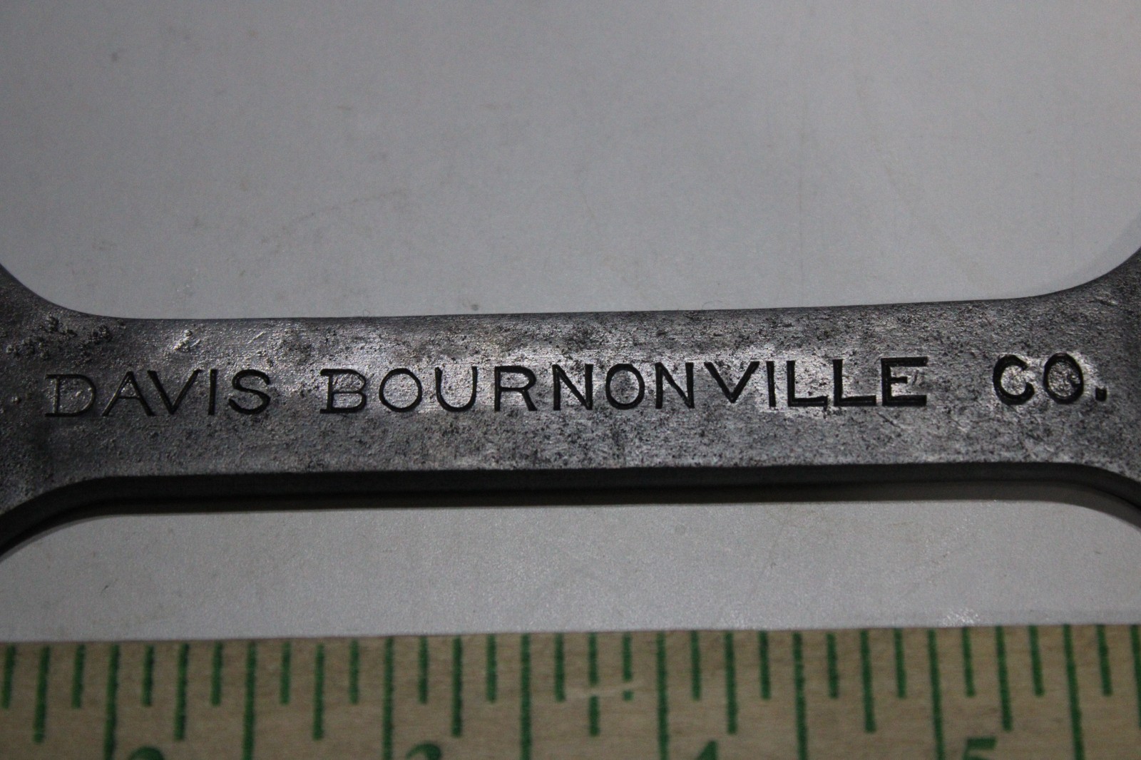 Antique Davis Bournonville Co Open End Wrench Early Machinist Tool USA