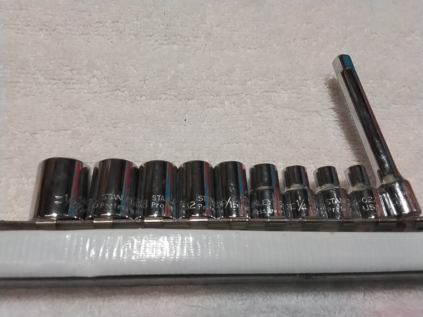 12PC STANLEY 1/4″ DRIVE SOCKET SET “PROFESSIONAL ” USA 🇺🇸