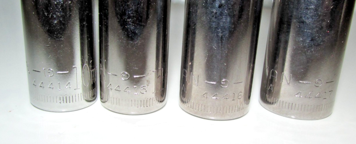T #184 – Lot of 7 Craftsman Metric sockets, 3/8″ Drive, 16mm to 10mm, see desc.