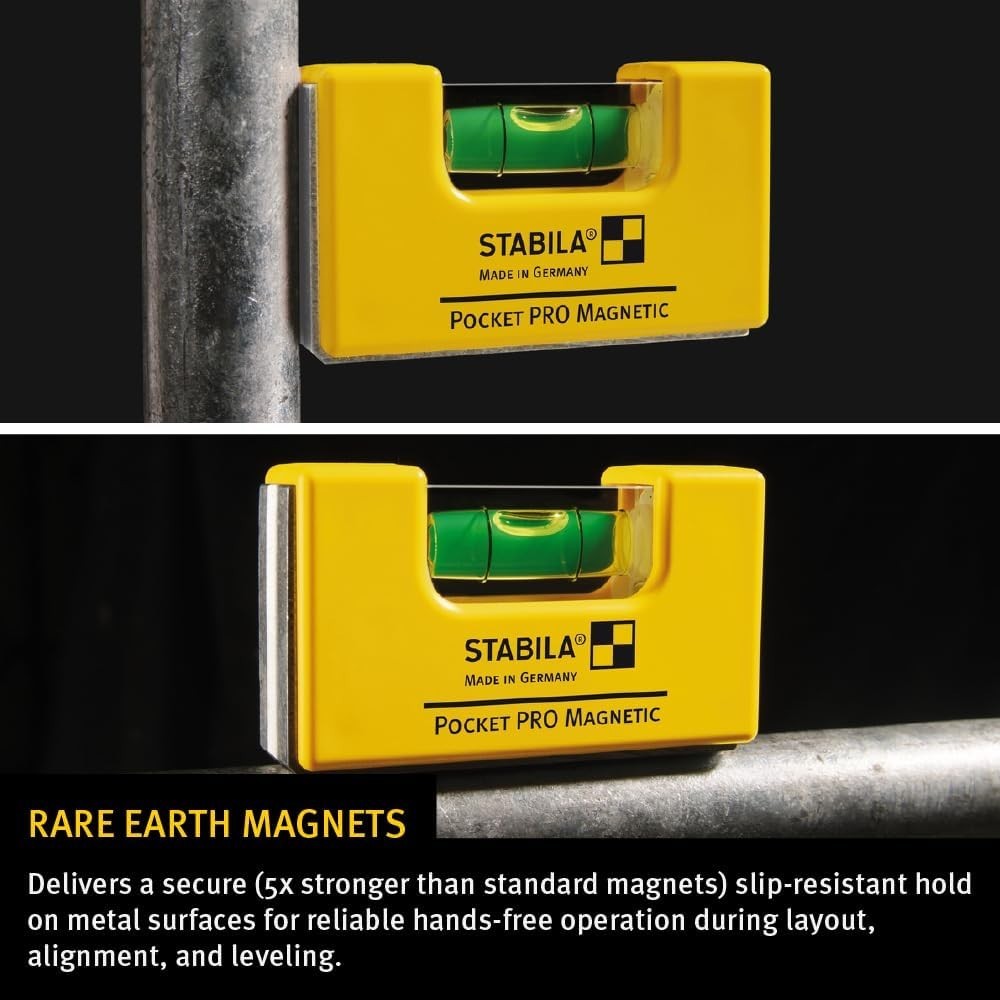 Professional Grade Pocket Level with Strong Magnets – Essential Tool for Pros