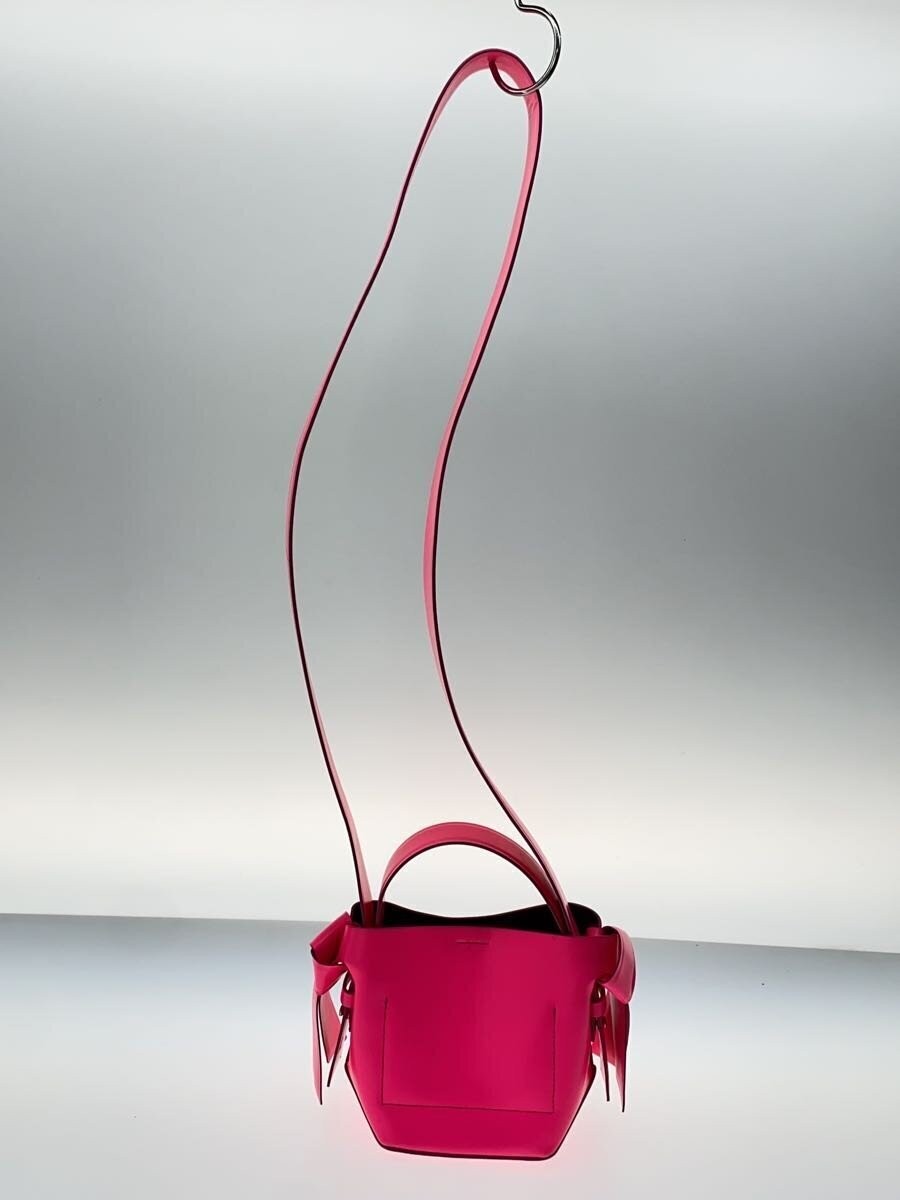 Acne Studios Shoulder Bag Leather 10.5x10x13cm Pink Used