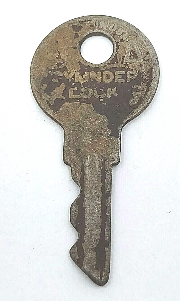 Vintage Key Flat Cylinder Lock FRAIM 454 Appx 43mm Steampunk READ