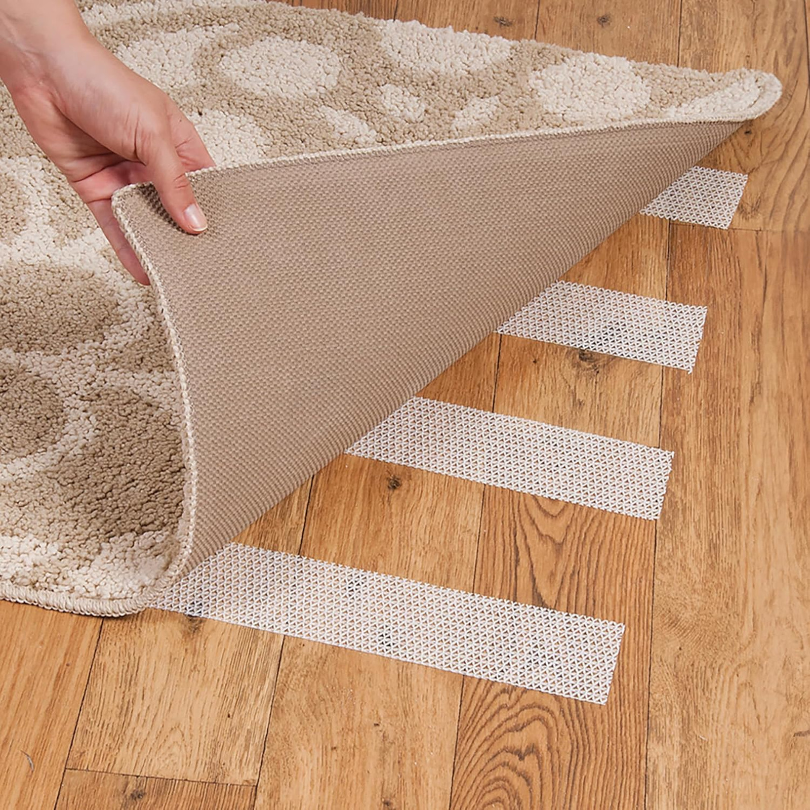 Indoor Rug Gripper Tape 3 Inch by 60 Foot Non Slip Carpet Tape Removable