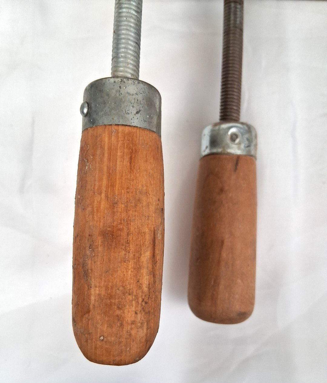 Two Pair 10″ & 8″ Jorgensen Hand Screw Adjustable Wood Shop Clamps Made In China