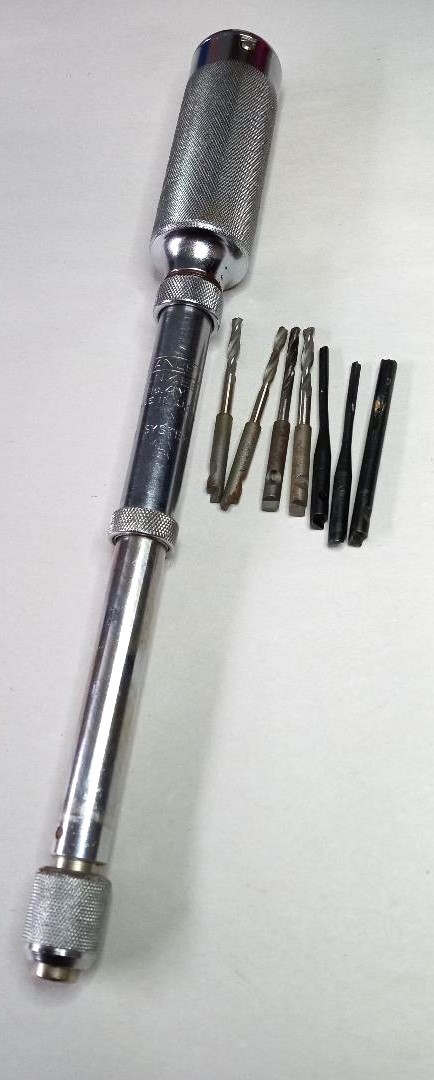 BELL SYSTEM STANLEY YANKEE #41Y PUSH DRILL & BITS–VINTAGE 70s/80s – ONE OWNER
