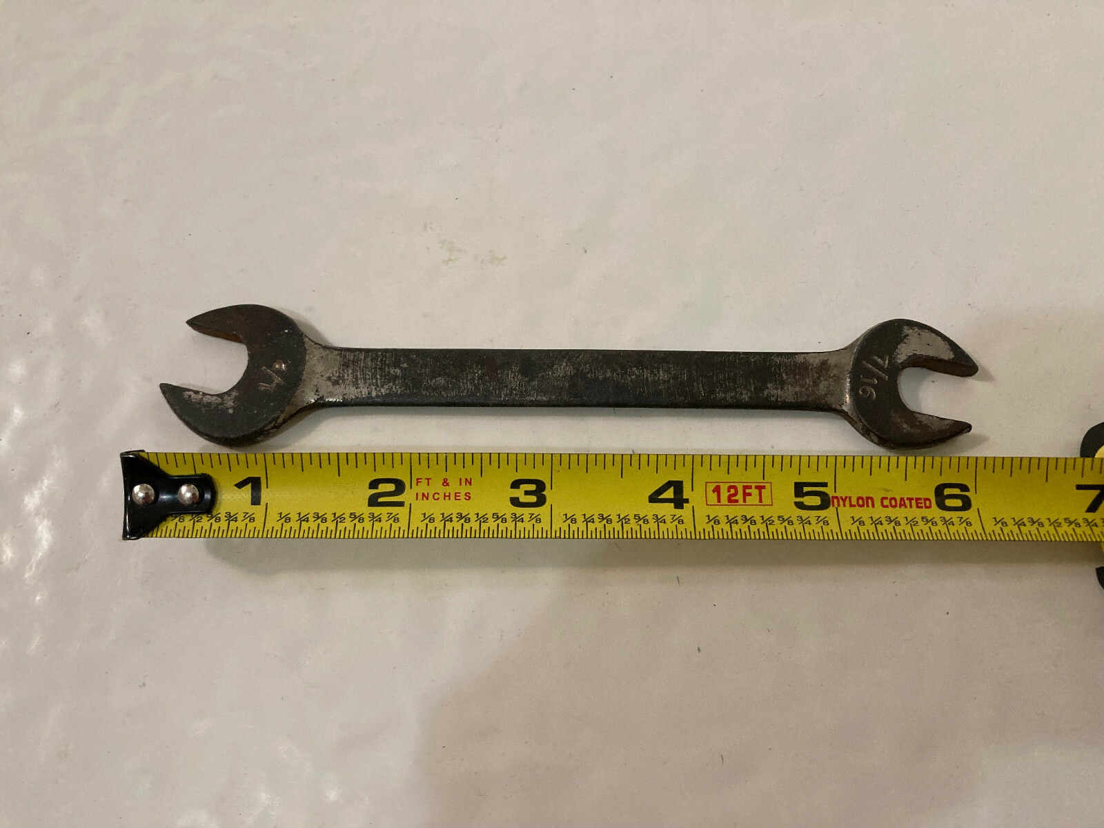 Vtg WILDE USA WRENCH Chromium Vanadium Open End 7/16 1/2 1725
