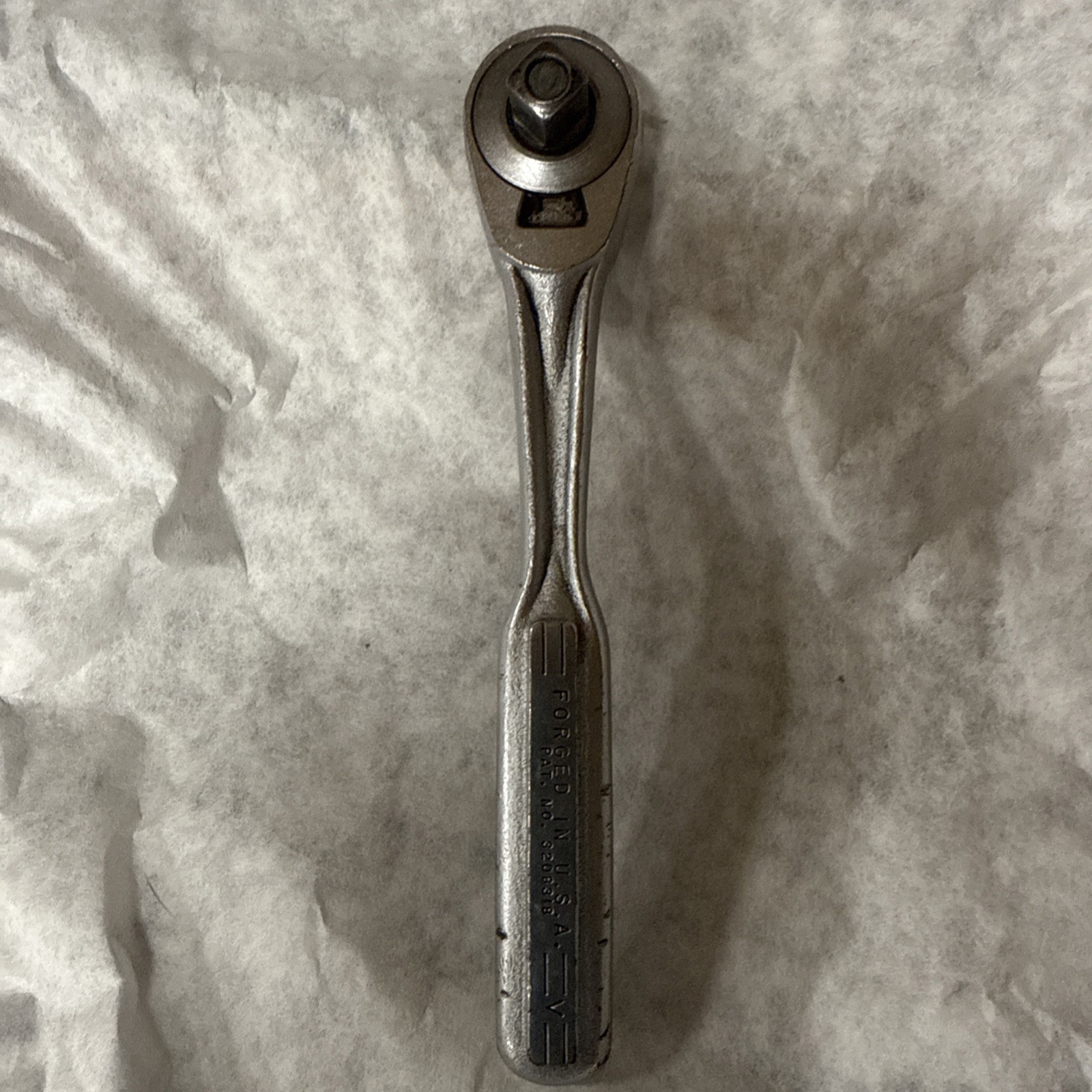 Vintage Craftsman -V- Series Ratchet 3/8″ Drive Quick Release Oil Hole VGUC USA