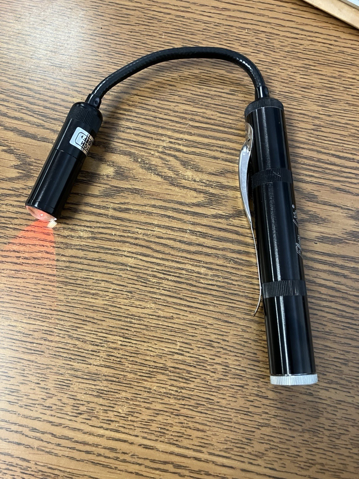 Flex-Light Flash Light Made In Kalamazoo Michigan RED Light
