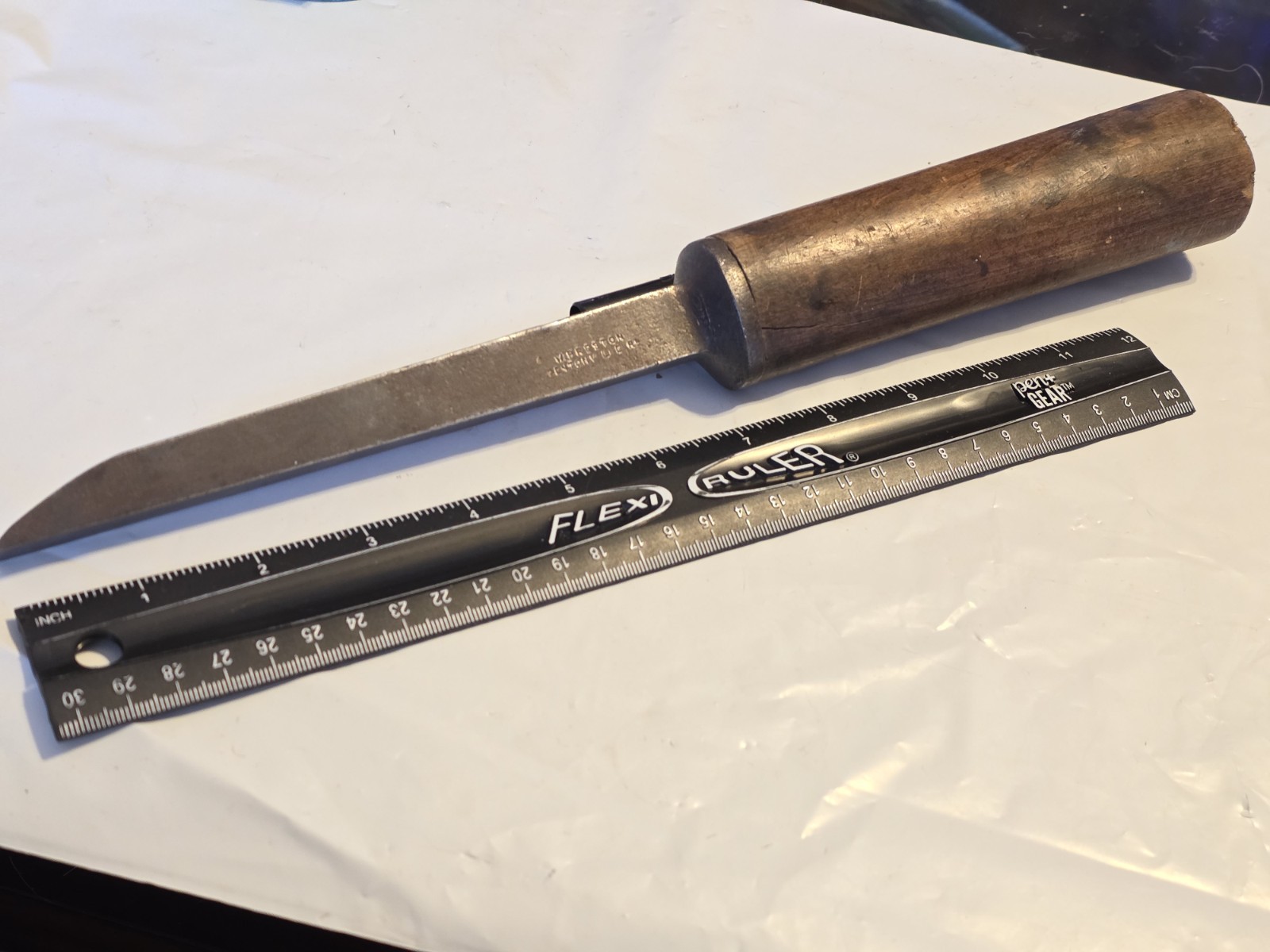 VINTAGE W Preston English 1/2 PigSticker Mortise Tang WOOD CHISEL Timber Framing