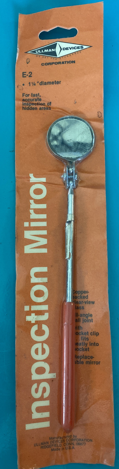 Vintage NOS Ullman C Master Model E-2 Inspection Mirror