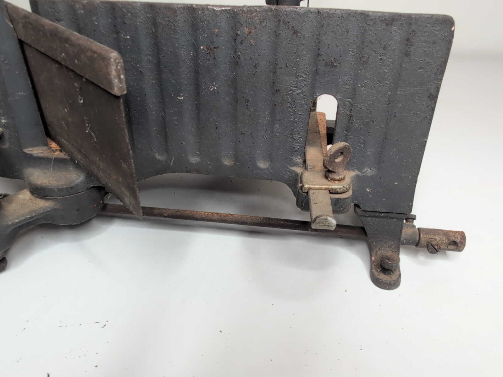 Vintage Stanley No. 2358 Miter Box w/ 17” Back Saw – Cast Iron & Wood USA