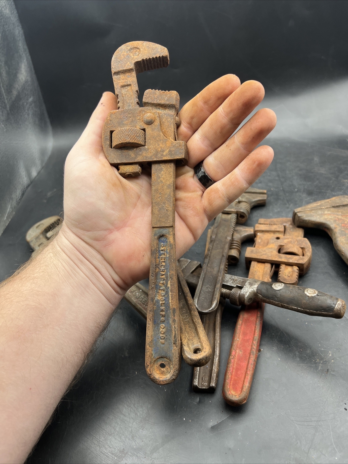 Rigid Adjustable Wrenches Made In Usa Lot Monkey Wrenches Variety