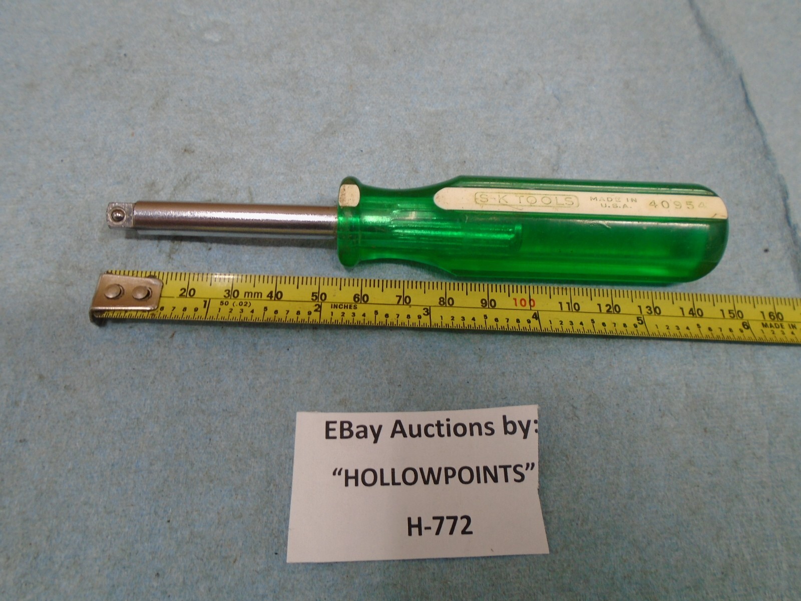 S-K Tools USA 40954 Spinner Handle 1/4″ Drive green White Engraving SK H772