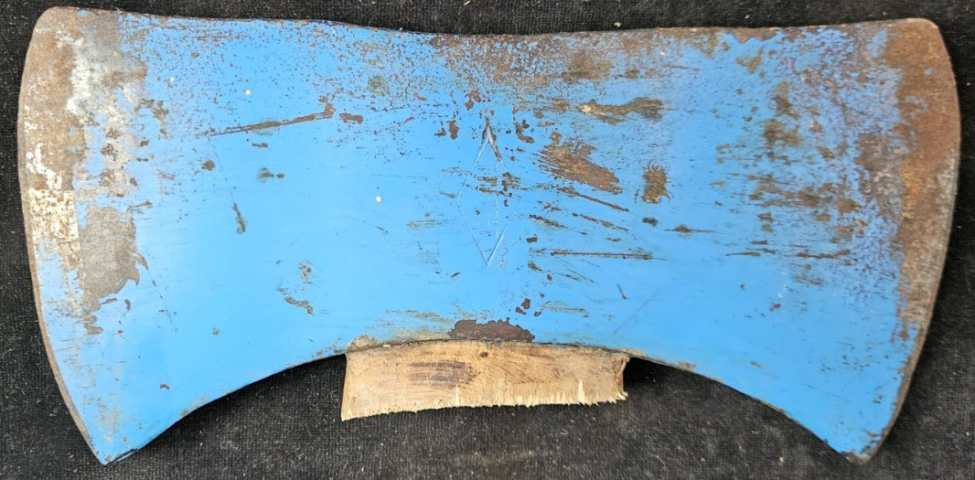 Vintage Blue Diamond “TRU TEST” Double Bit Axe Head