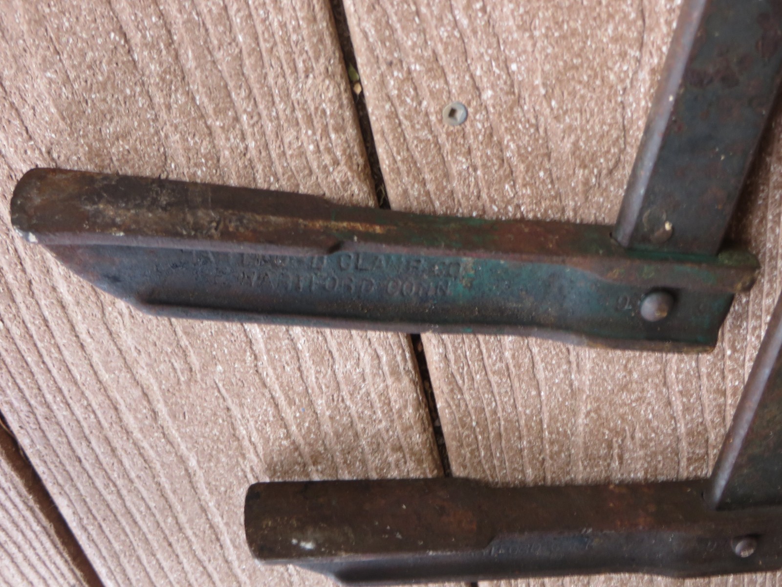 Lot Of 2 Vintage Hartford Clamp Co Bar Clamps USA