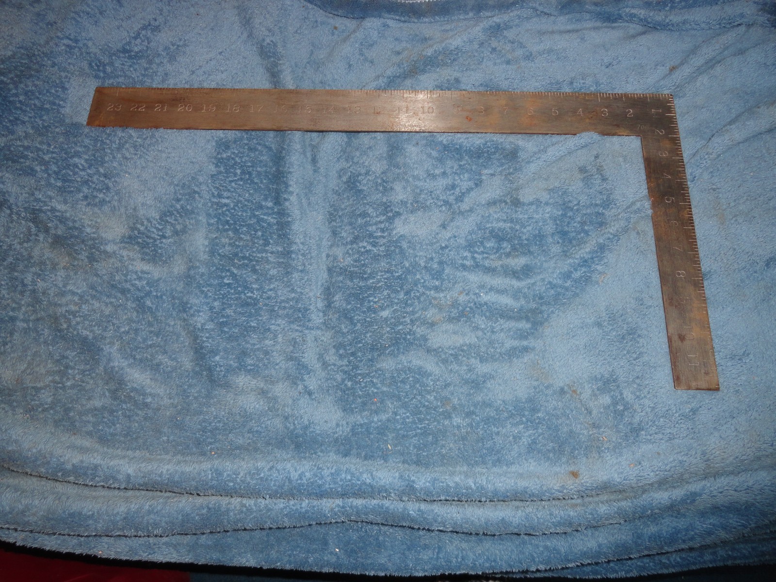 Antique Steel Framing Square 24″x12″ Vintage Carpenter Tool