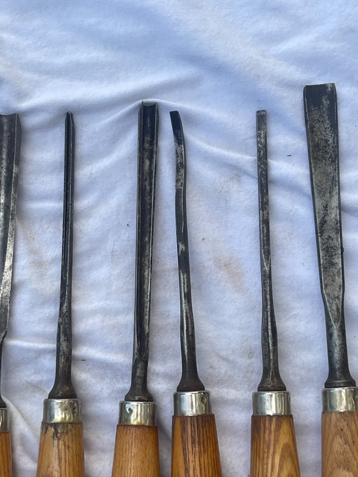 Vintage Buck Bros Wood Chisel Gouge Lot 11 Wood Handles Carving Tools
