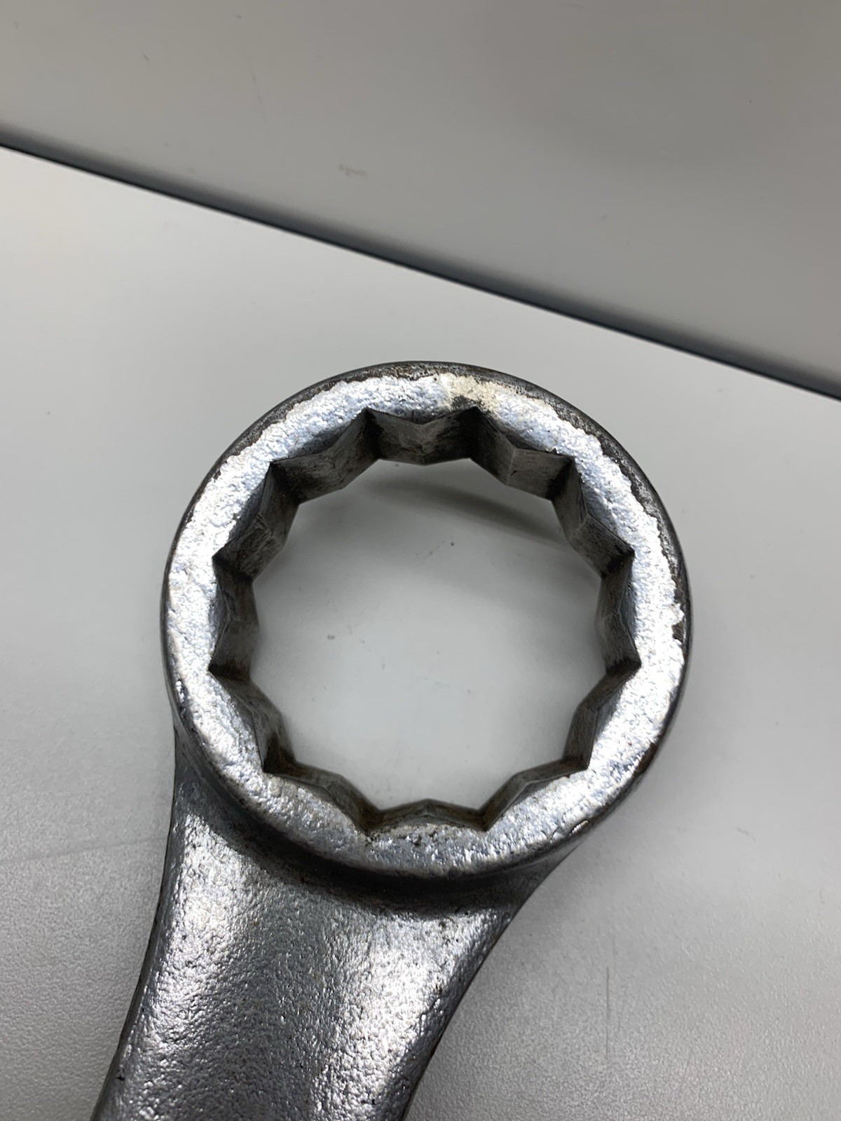 Huge Vintage Asahi 2-1/8” Combination Open End Wrench Japan 12 Point H-28