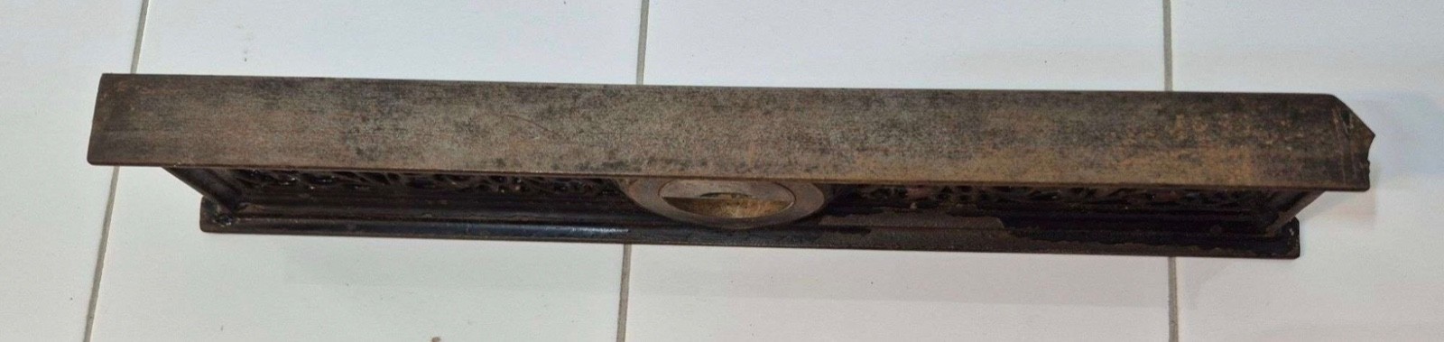 Antique Davis Level & Tool Co. Ornate Level 1867 Cast Iron 12” Rare!