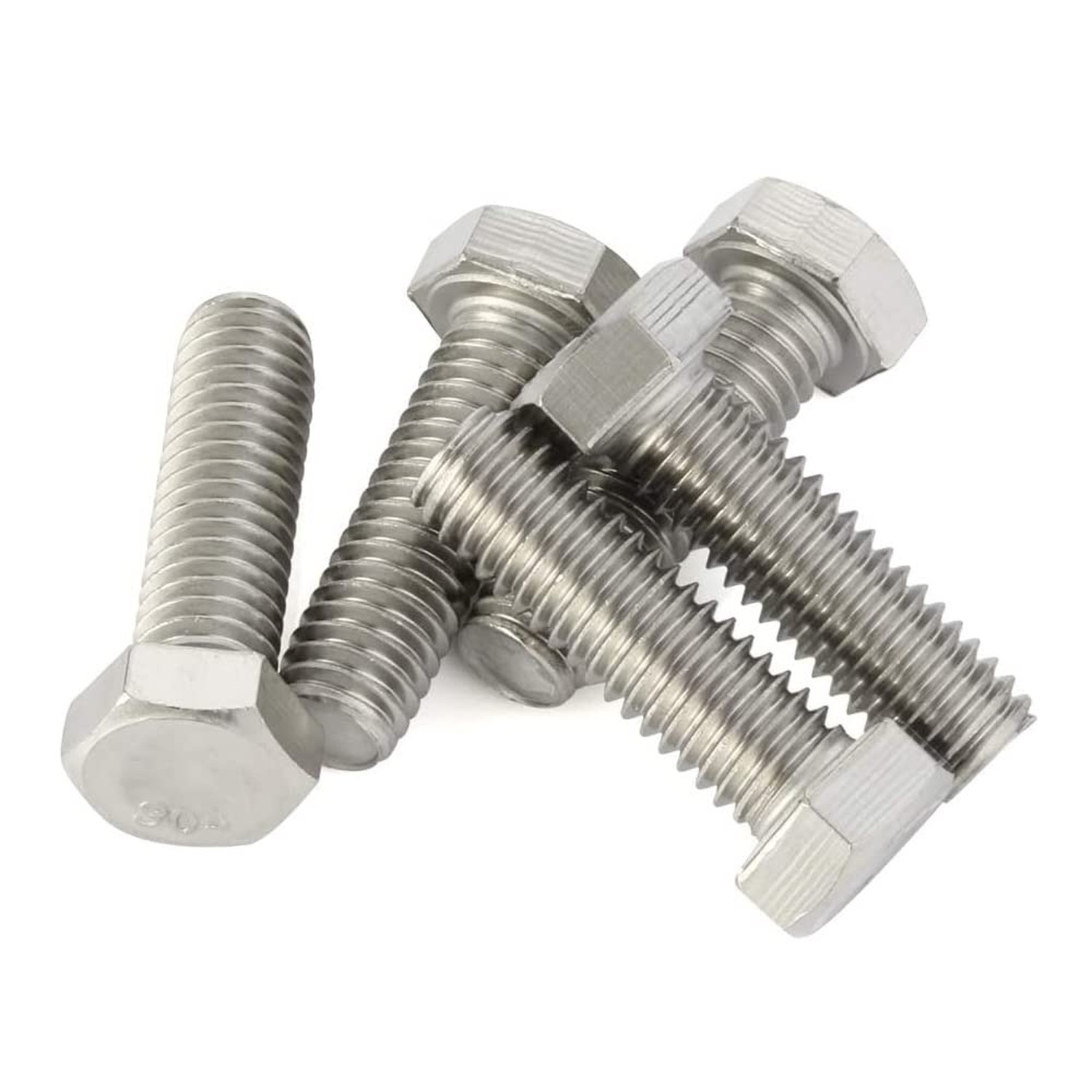 Mellewell 3/8-16 x 1-3/4″ Hex Head Screw Bolt, Fully Threaded, Stainless Stee…
