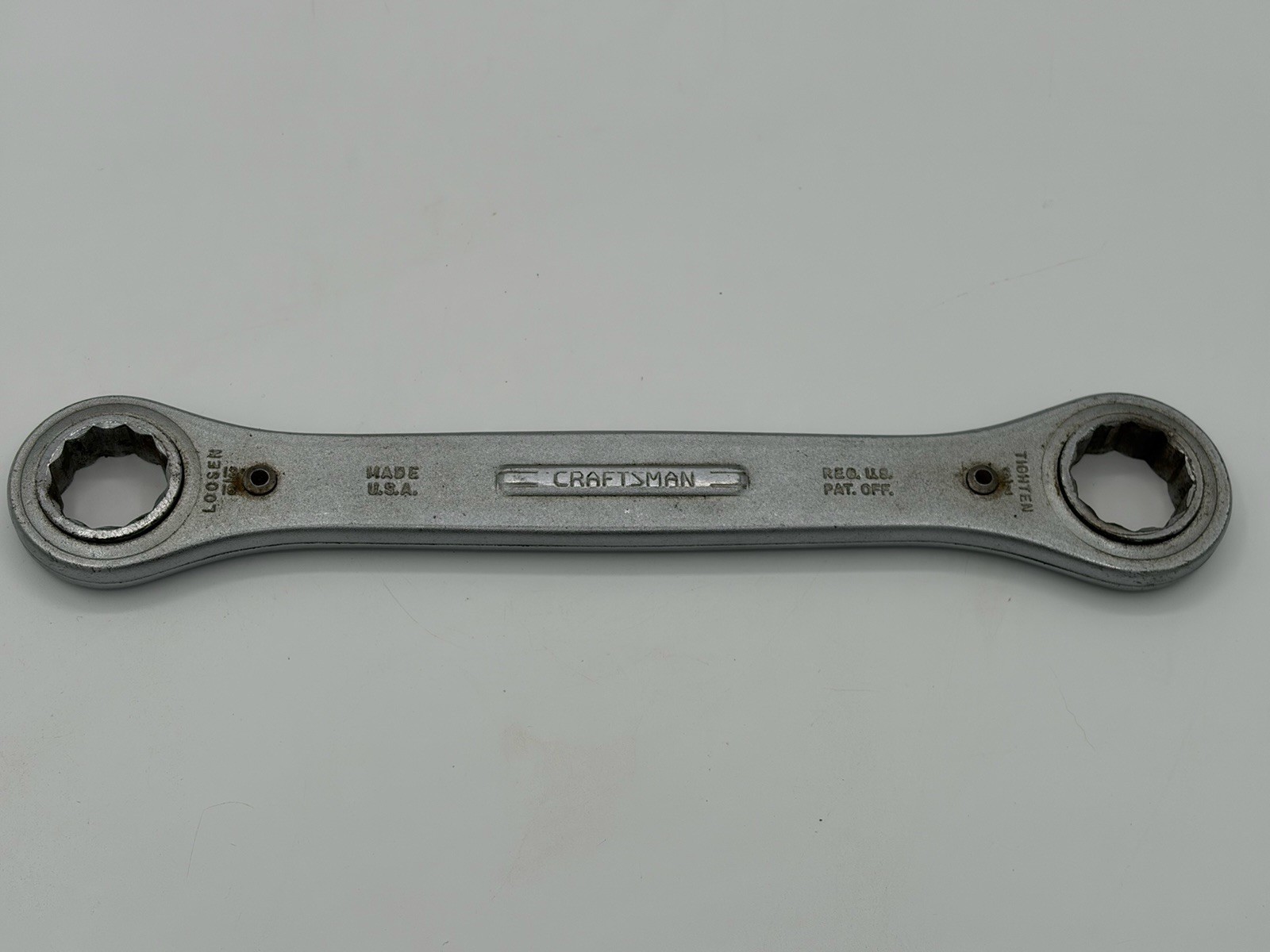 Vintage USA CRAFTSMAN 13/16” x 7/8” Ratcheting Box Wrench