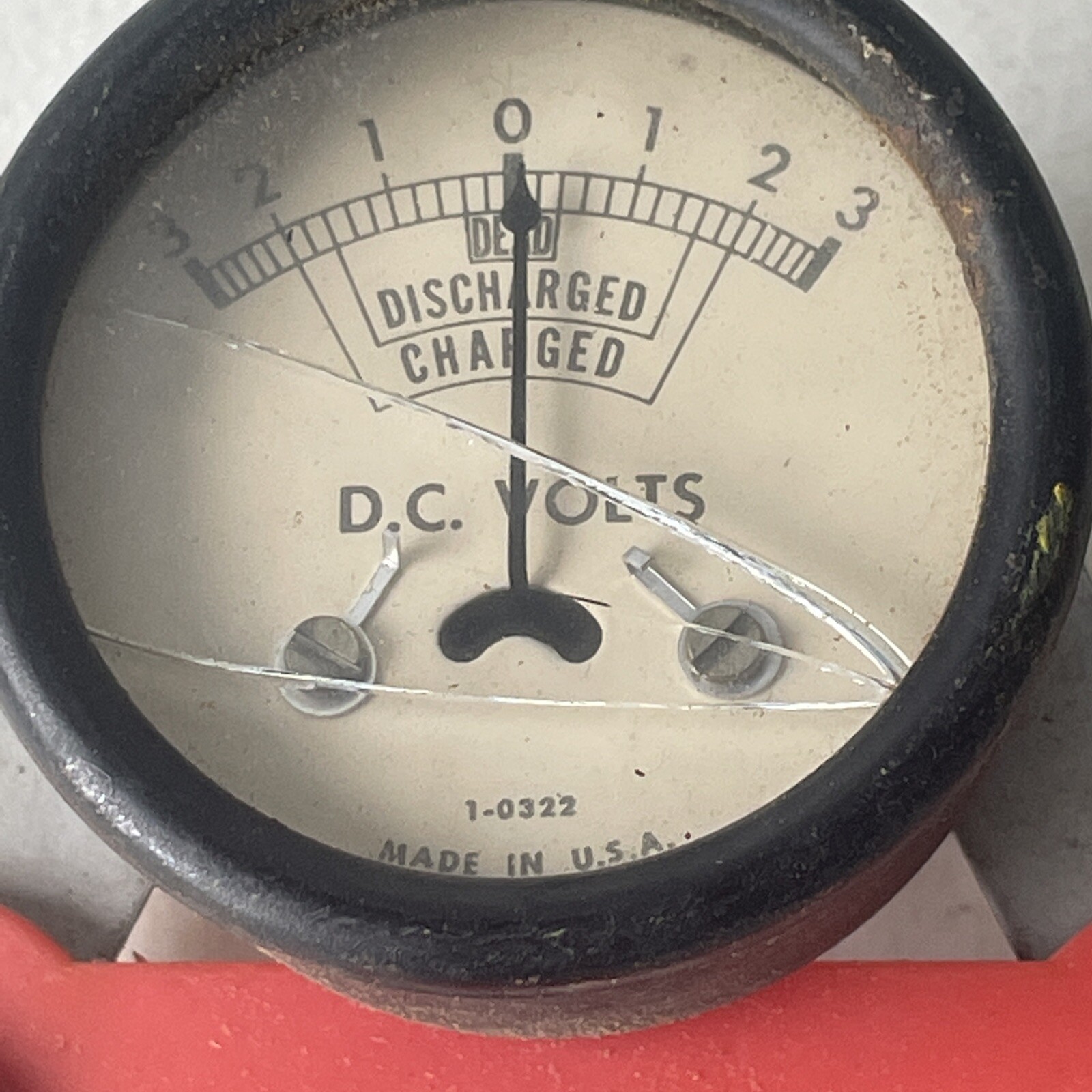 VINTAGE WINDSOR ELECTRONICS VOLTMETER GAUGE PRONG BATTERY TESTER (t12)