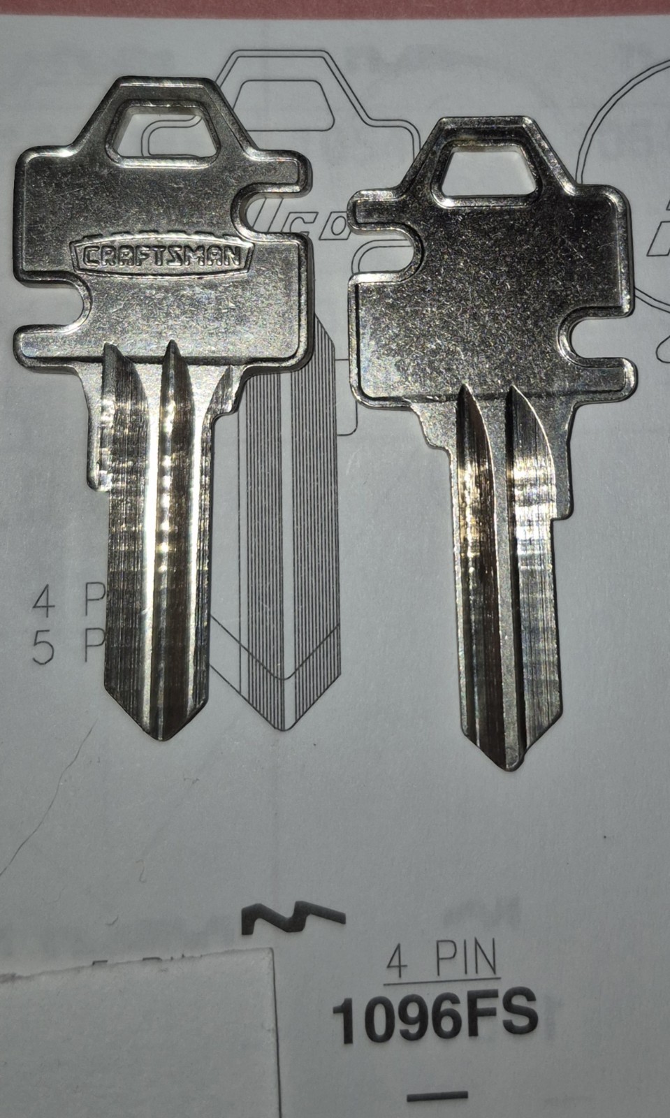 Elgin, Craftsman, Sears, 1096FS, 96FS, EL18, NOS OEM, Vintage Key (1) Blank.
