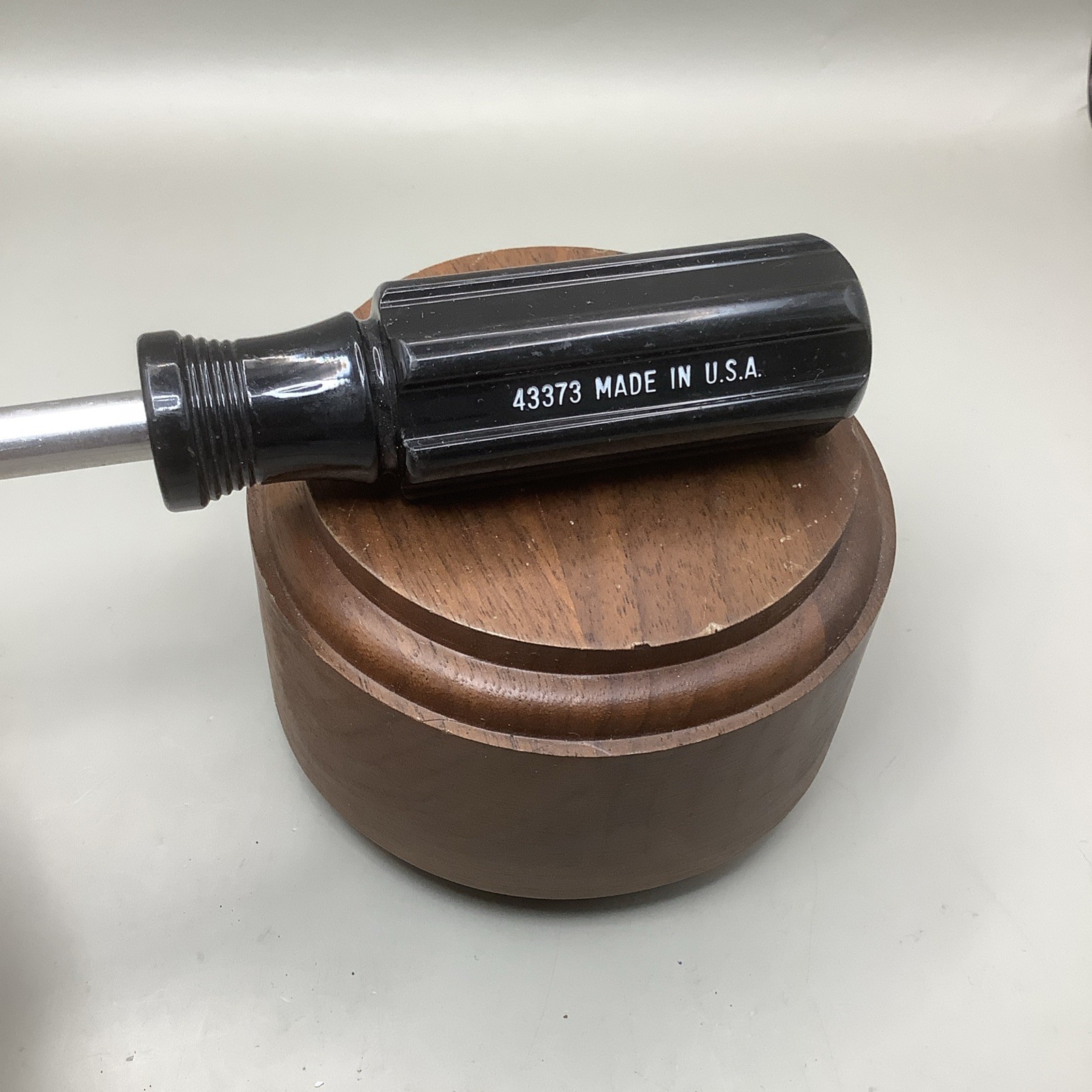 Vintage Craftsman 43373 1/4” Spinner Black Handle Magnetic End USA