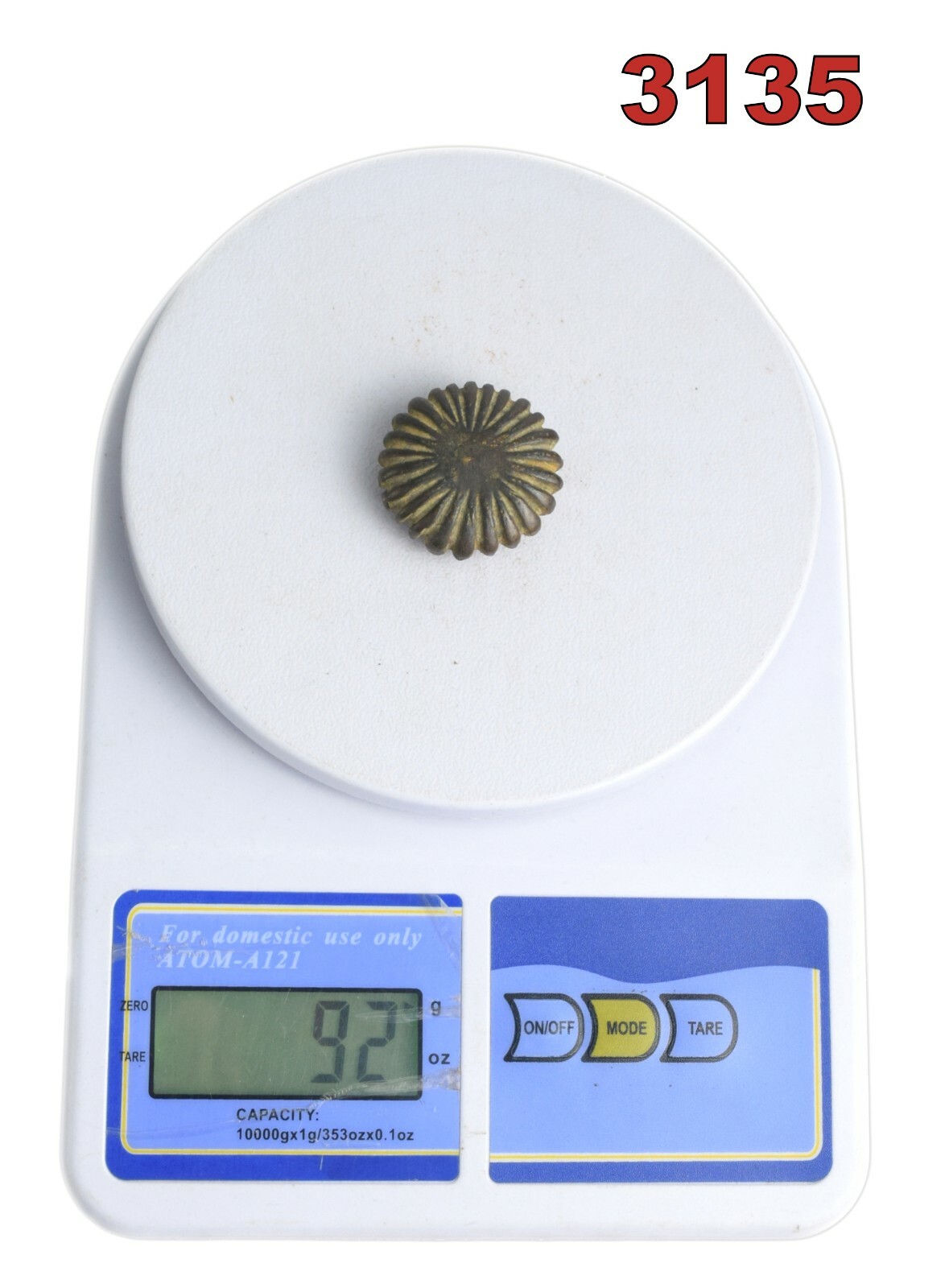 Antique Melon Shape Bronze Kitchen Weight Scale – Opium Bronze Weight. G15-447